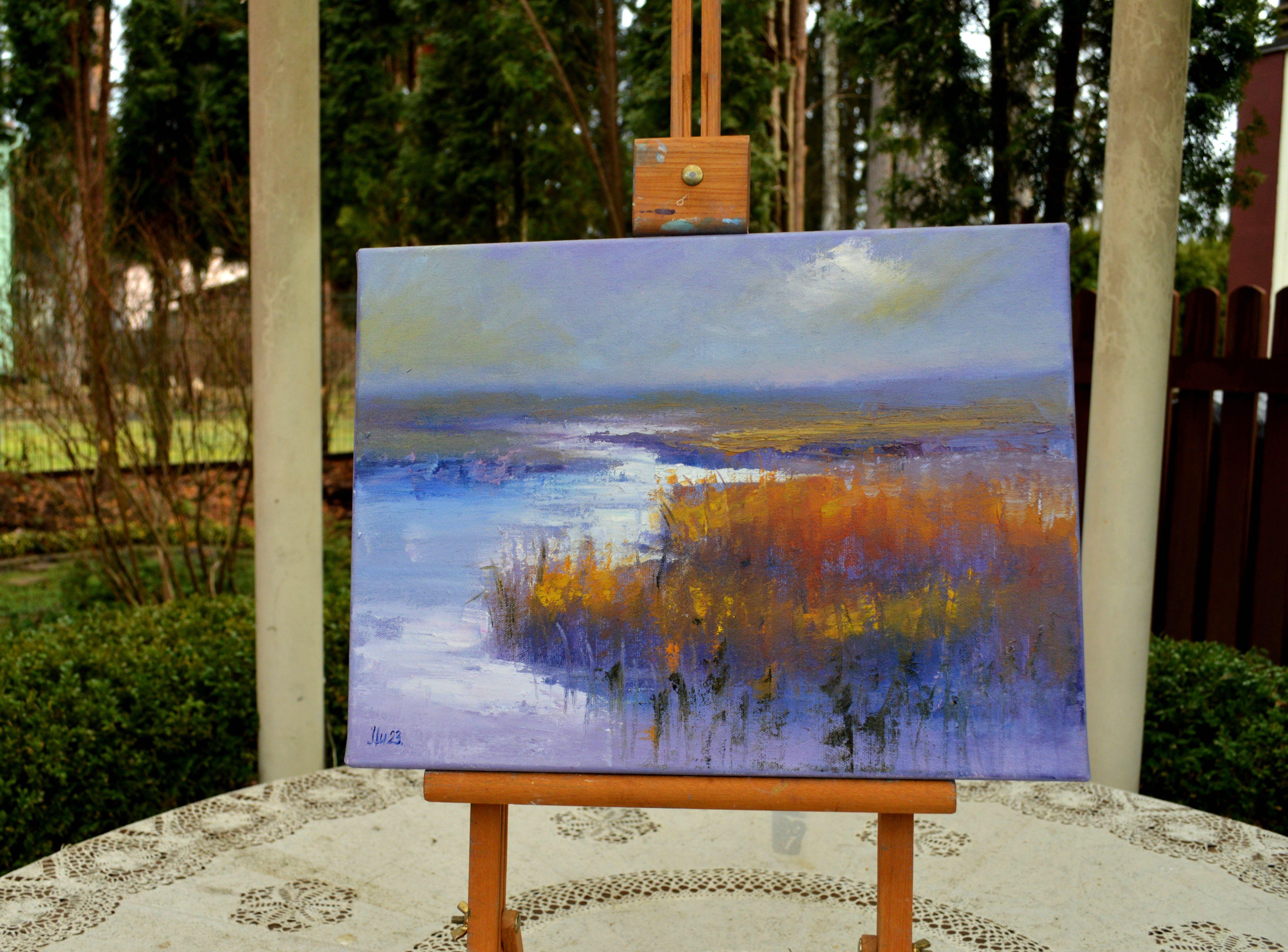 Riverside - Painting de Elena Lukina