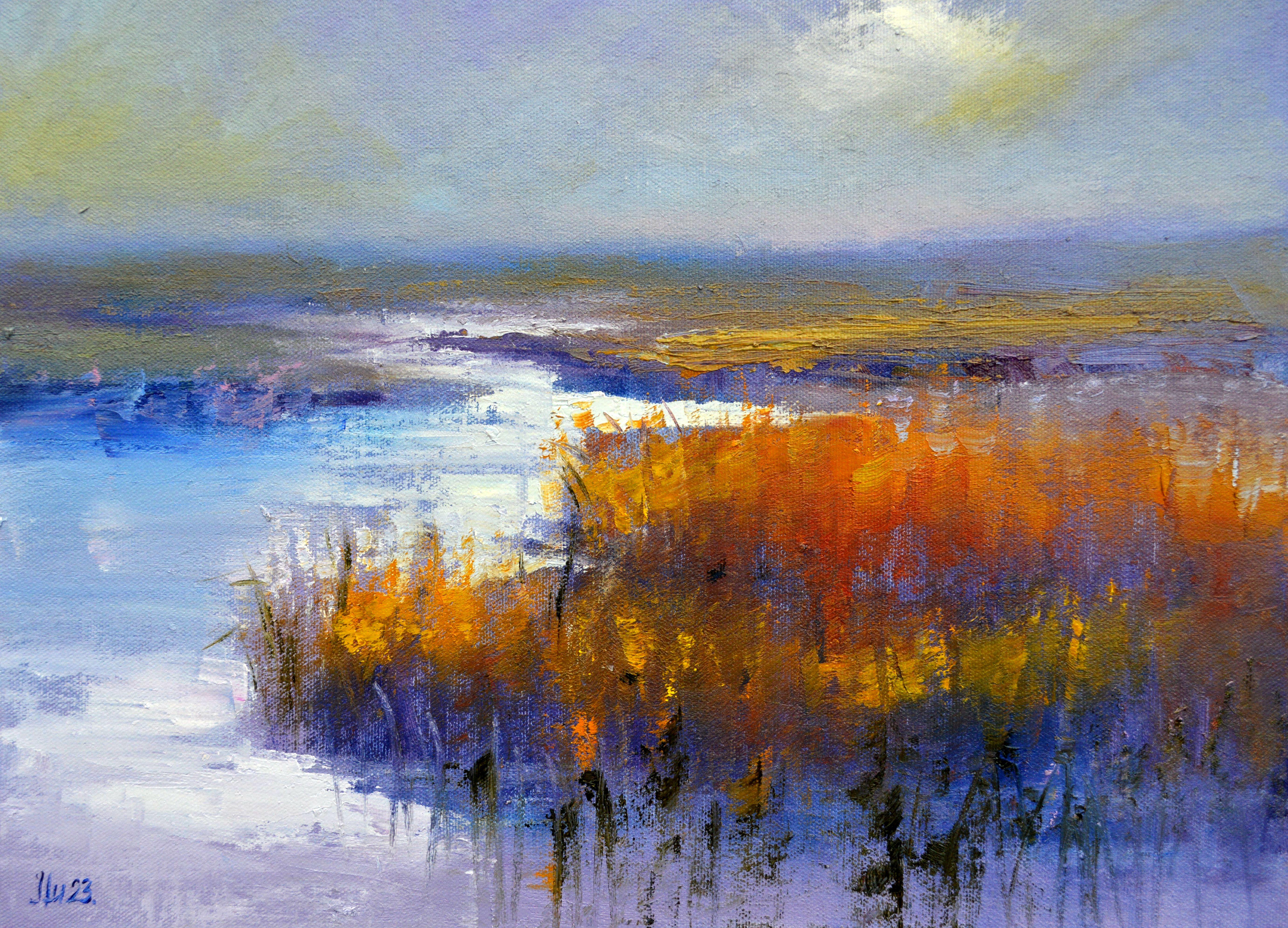 Elena Lukina Landscape Painting - Riverside