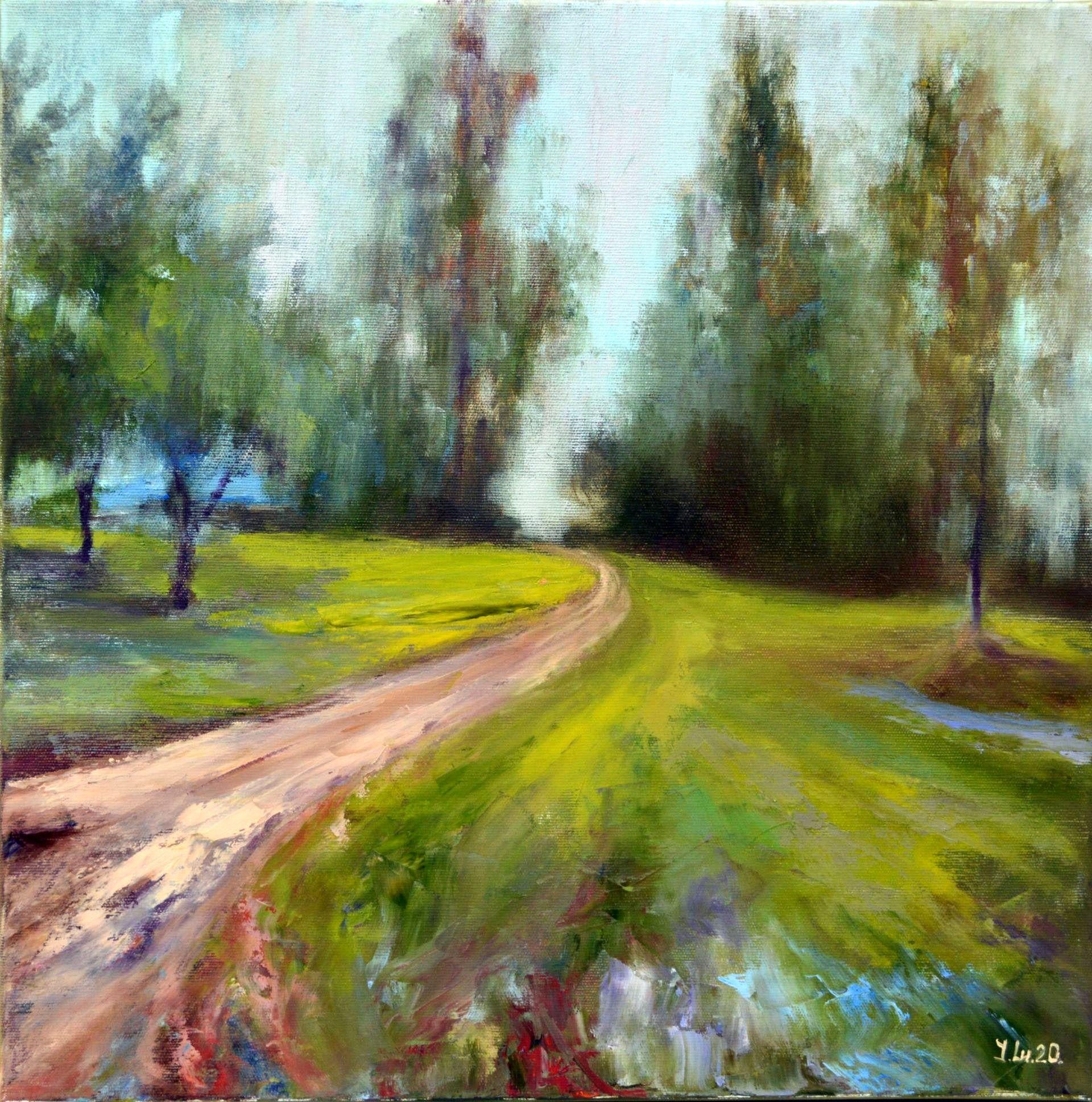 Elena Lukina Interior Painting - Road to the sea