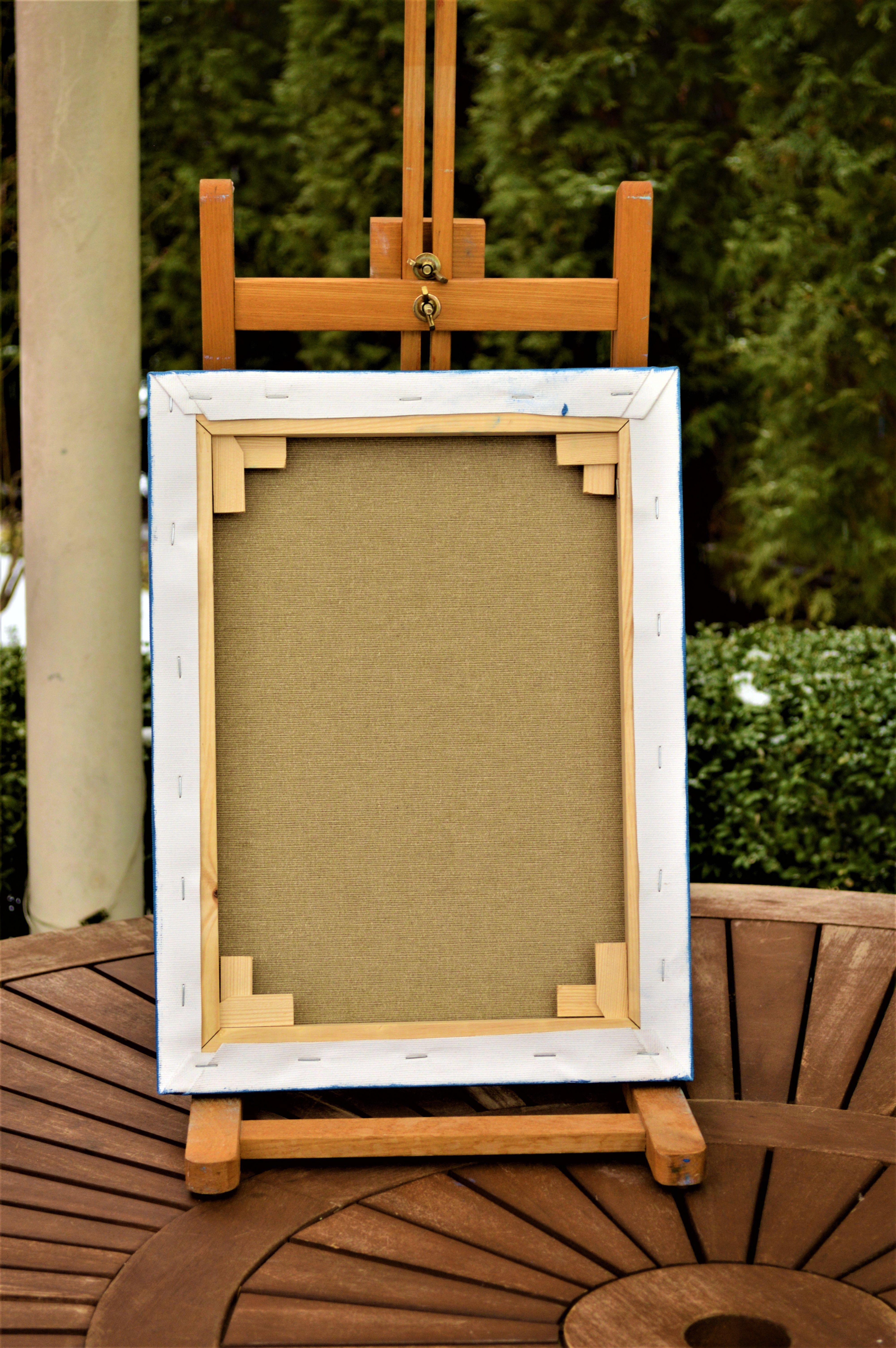 Romantische Blautöne 40X30 Ölgemälde im Angebot 7