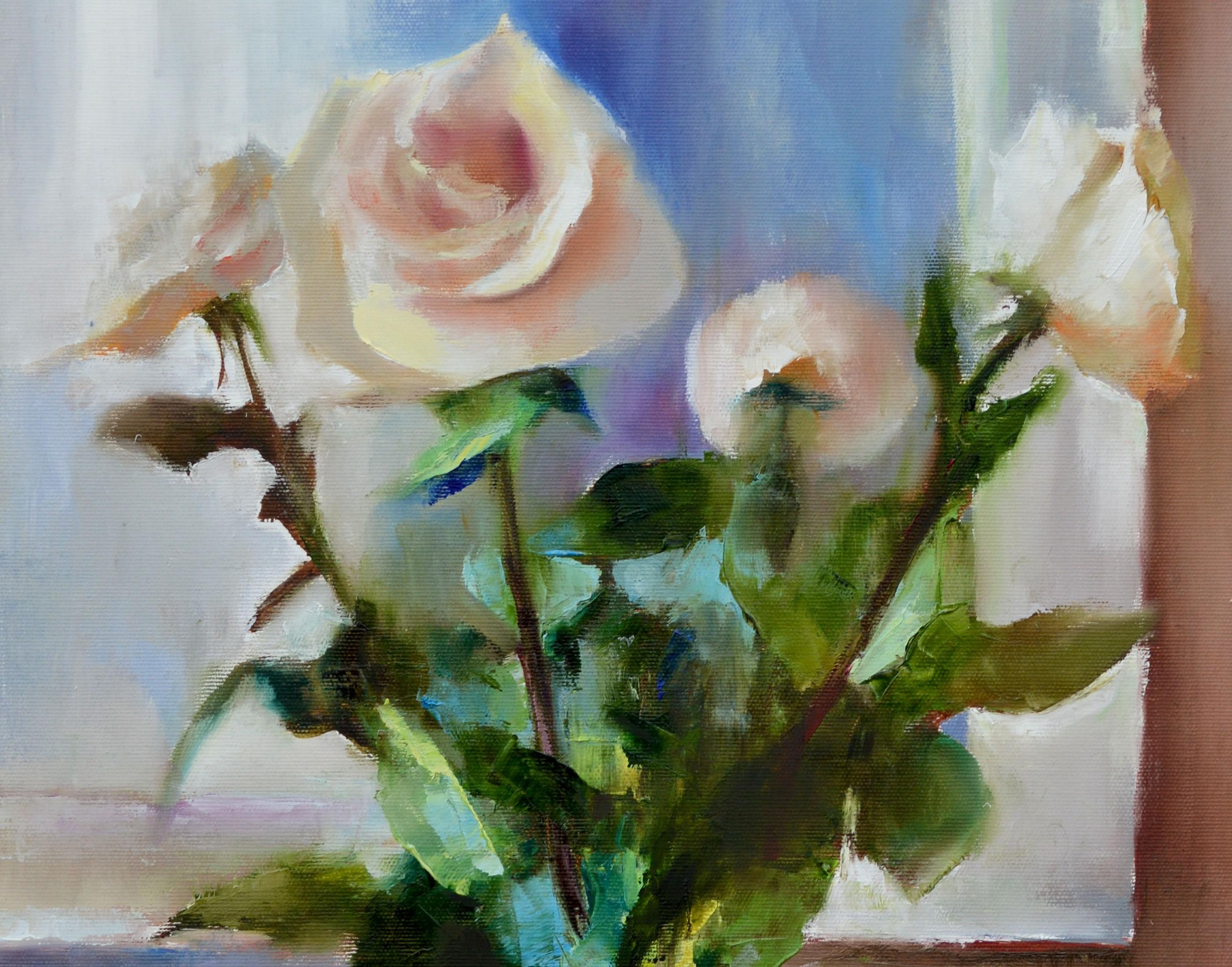 Roses - Painting by Elena Lukina