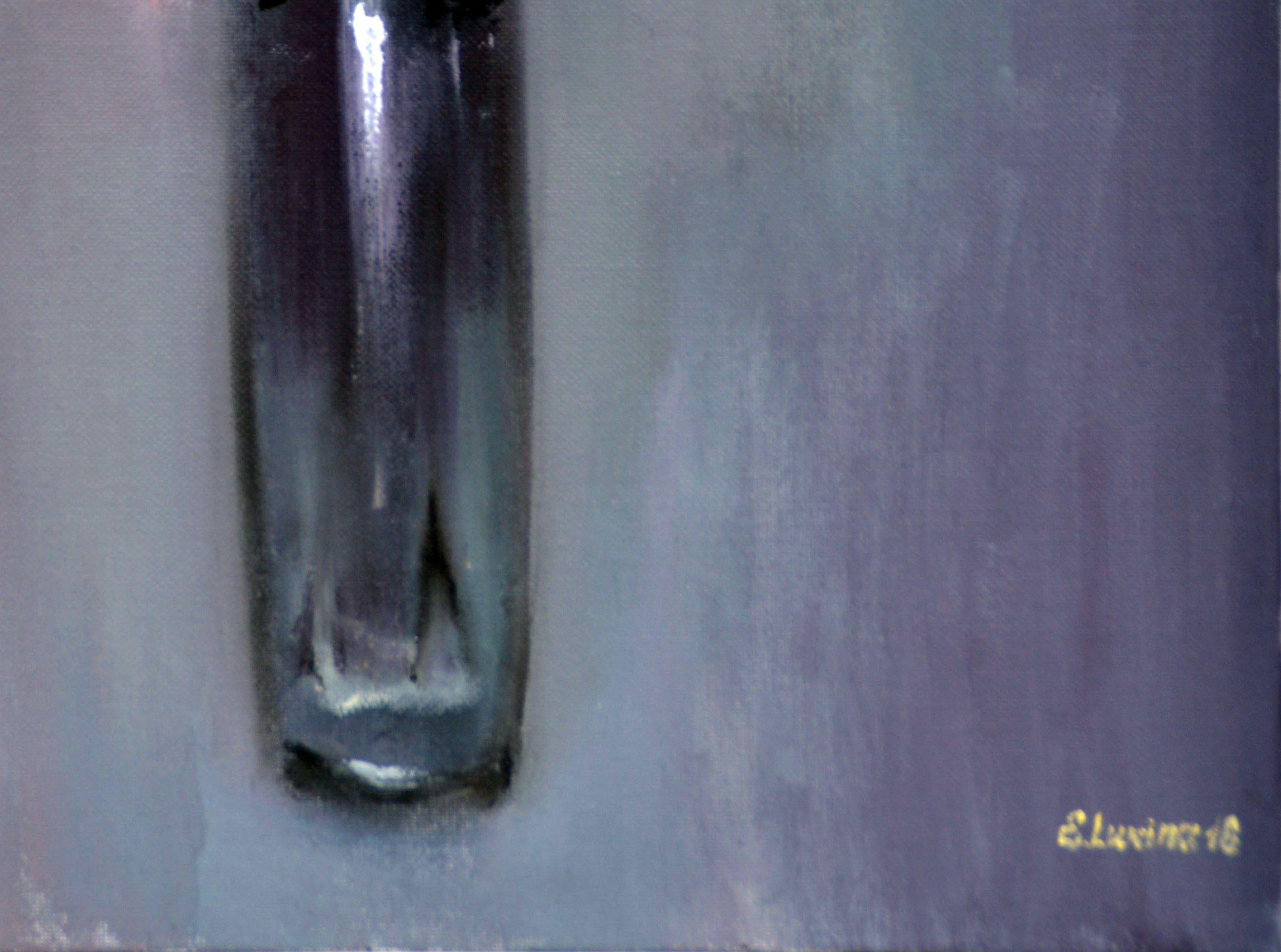 Rosas en un jarrón 50X40 pintura al óleo - Interior Painting Gris de Elena Lukina