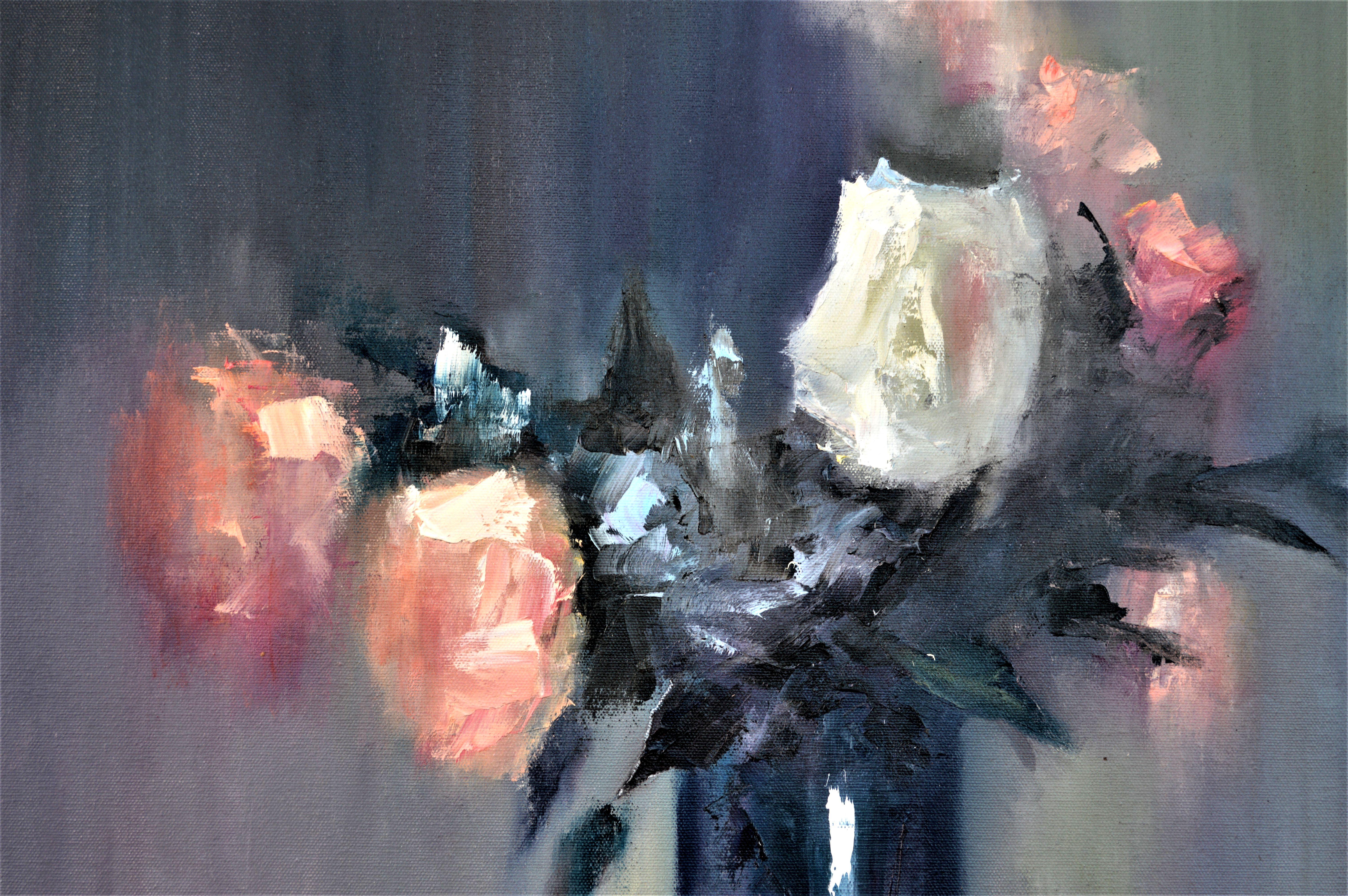 Roses in a vase For Sale 4