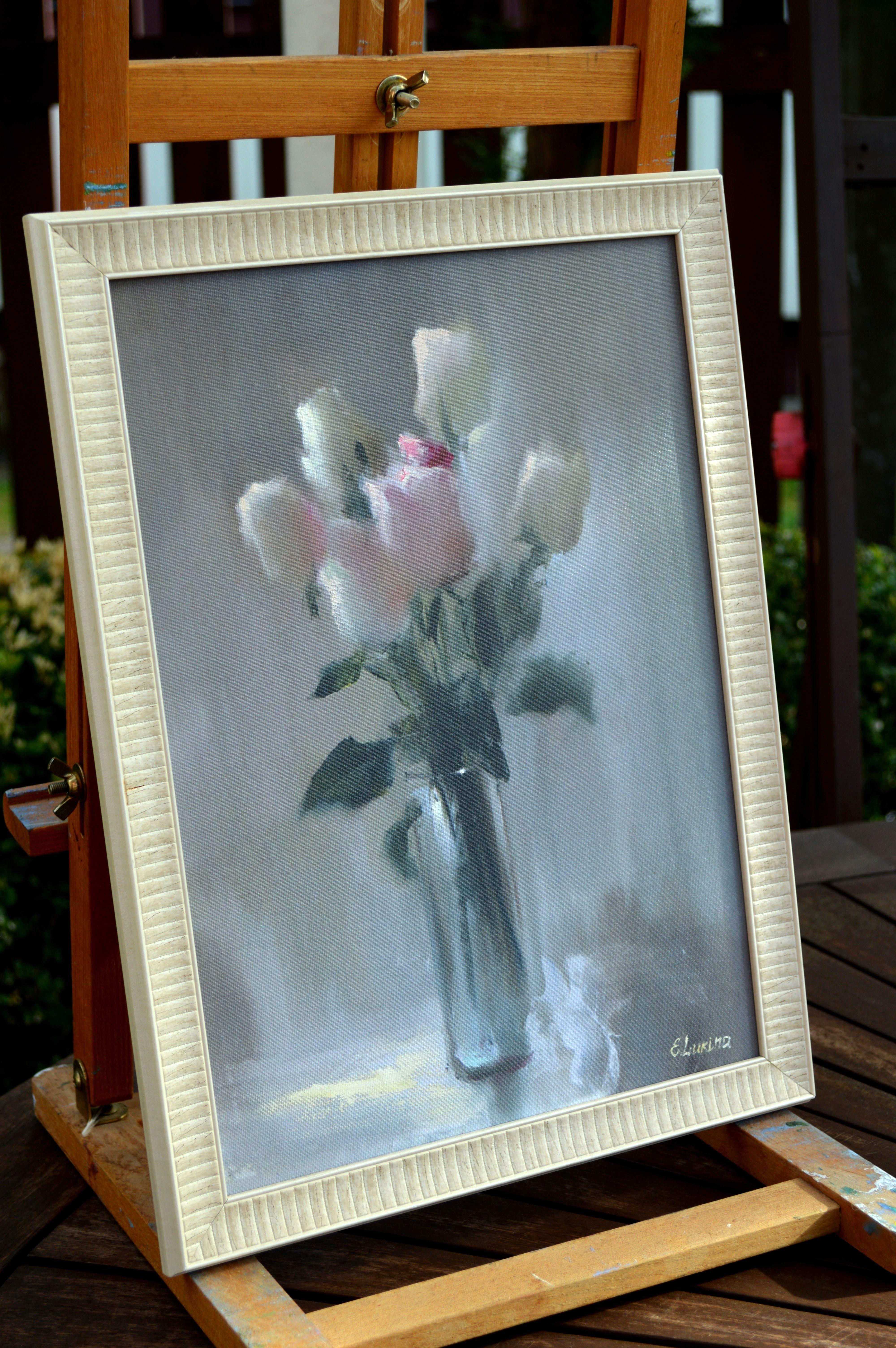 Rose in vaso - Painting Espressionista di Elena Lukina