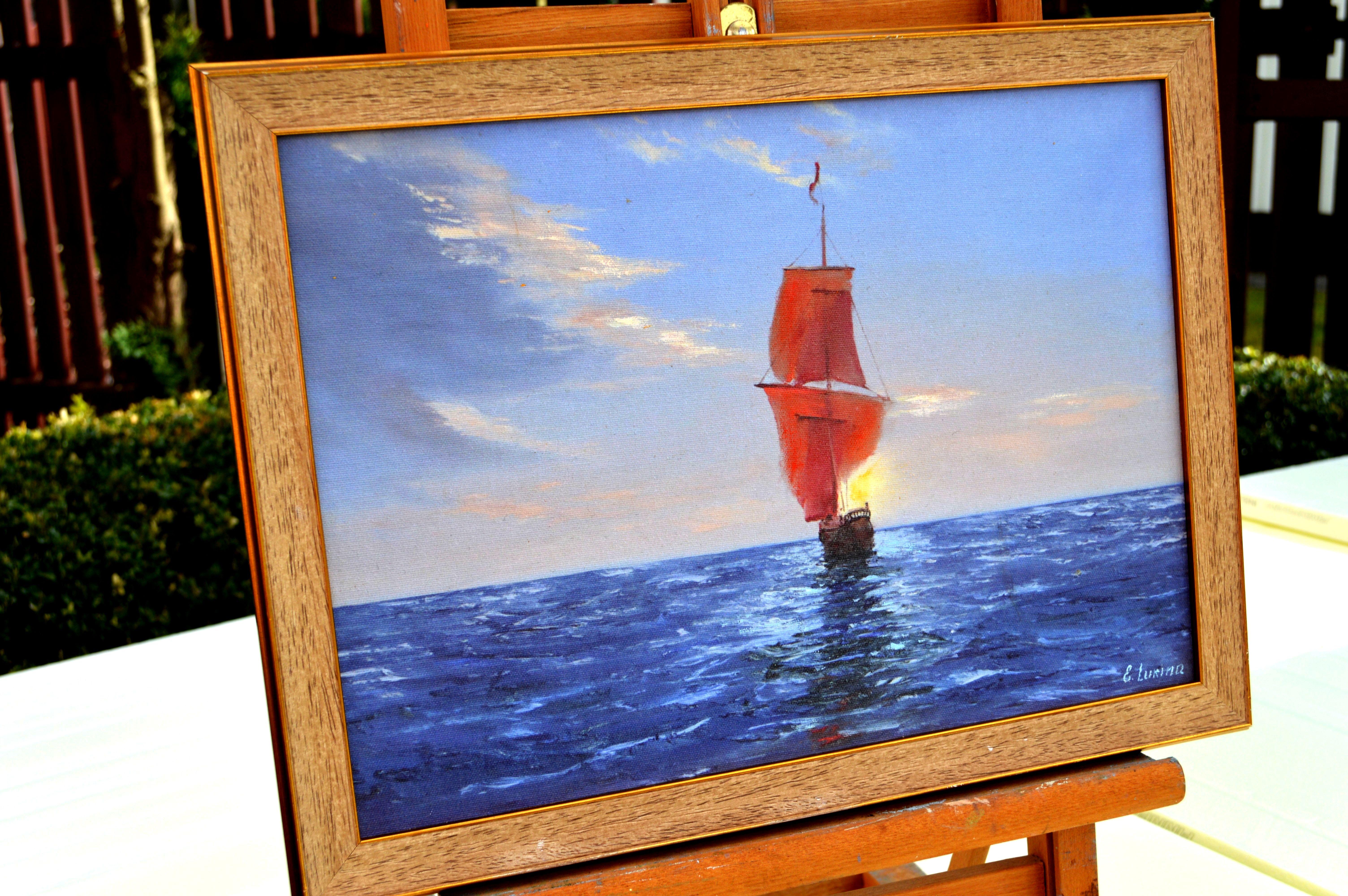Velas Escarlata - Painting Expresionista de Elena Lukina