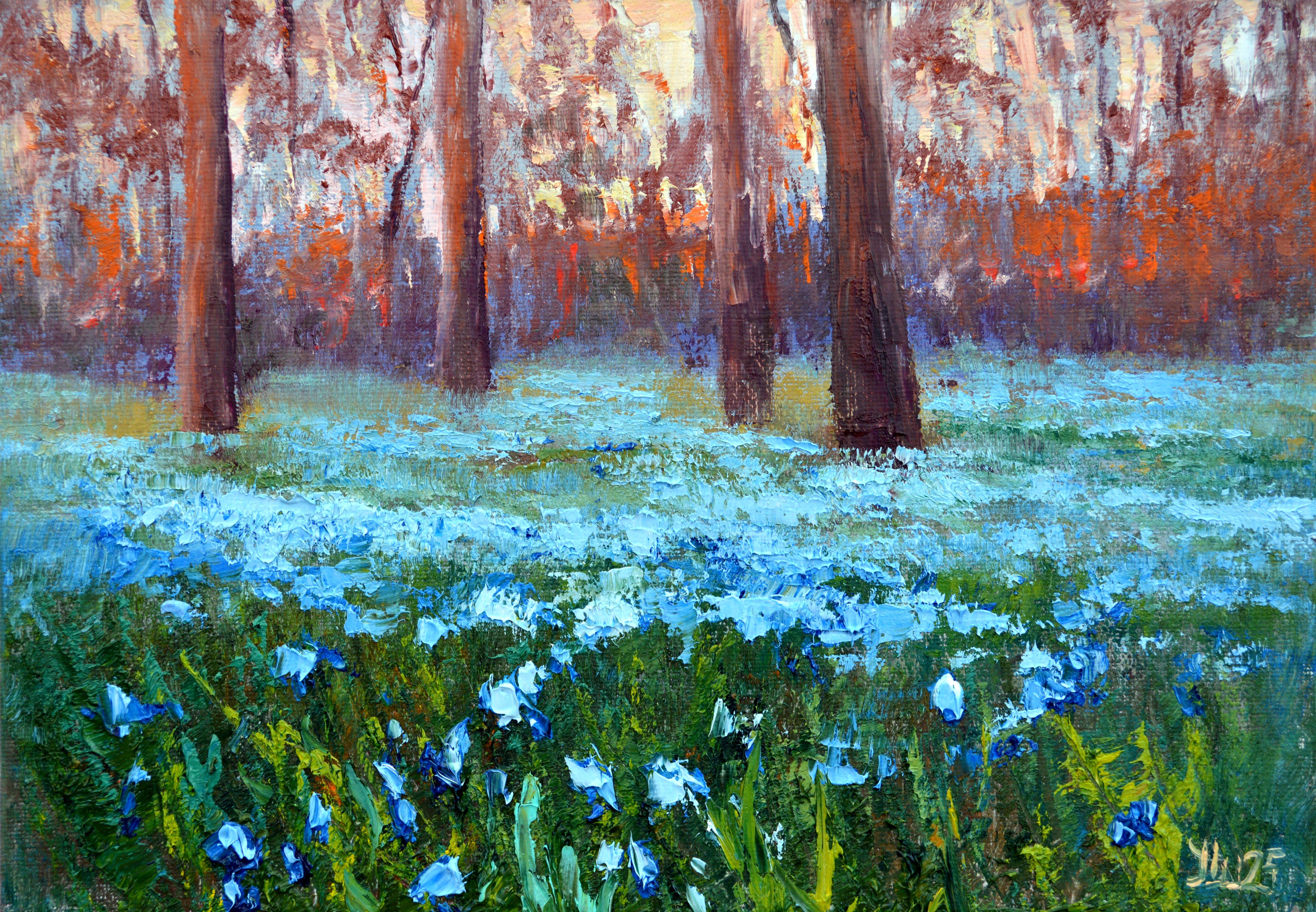 Interior Painting di Elena Lukina - Scilla nel parco del mattino