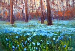Scilla in the morning park