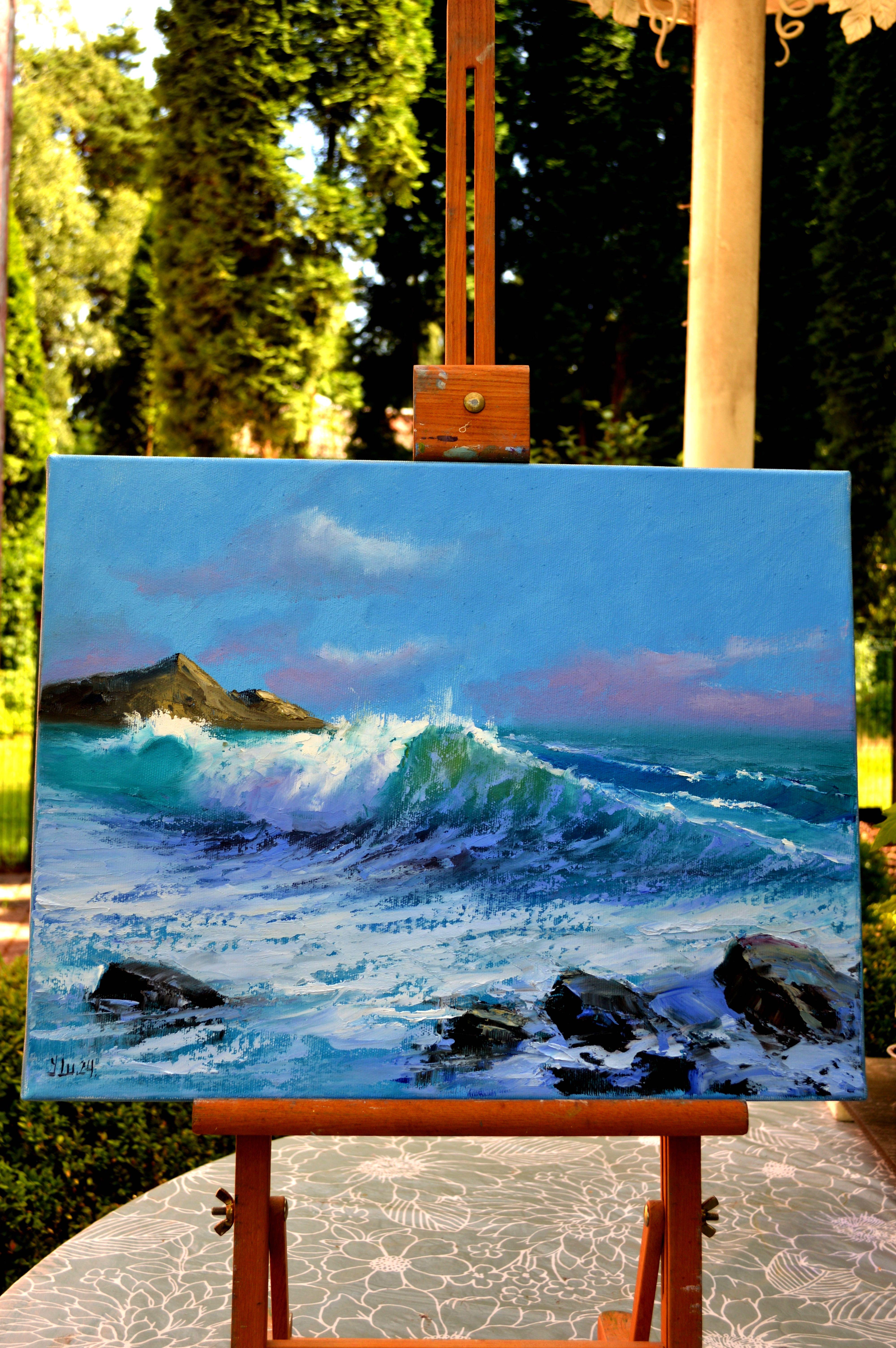 Meer 23-2024 – Painting von Elena Lukina