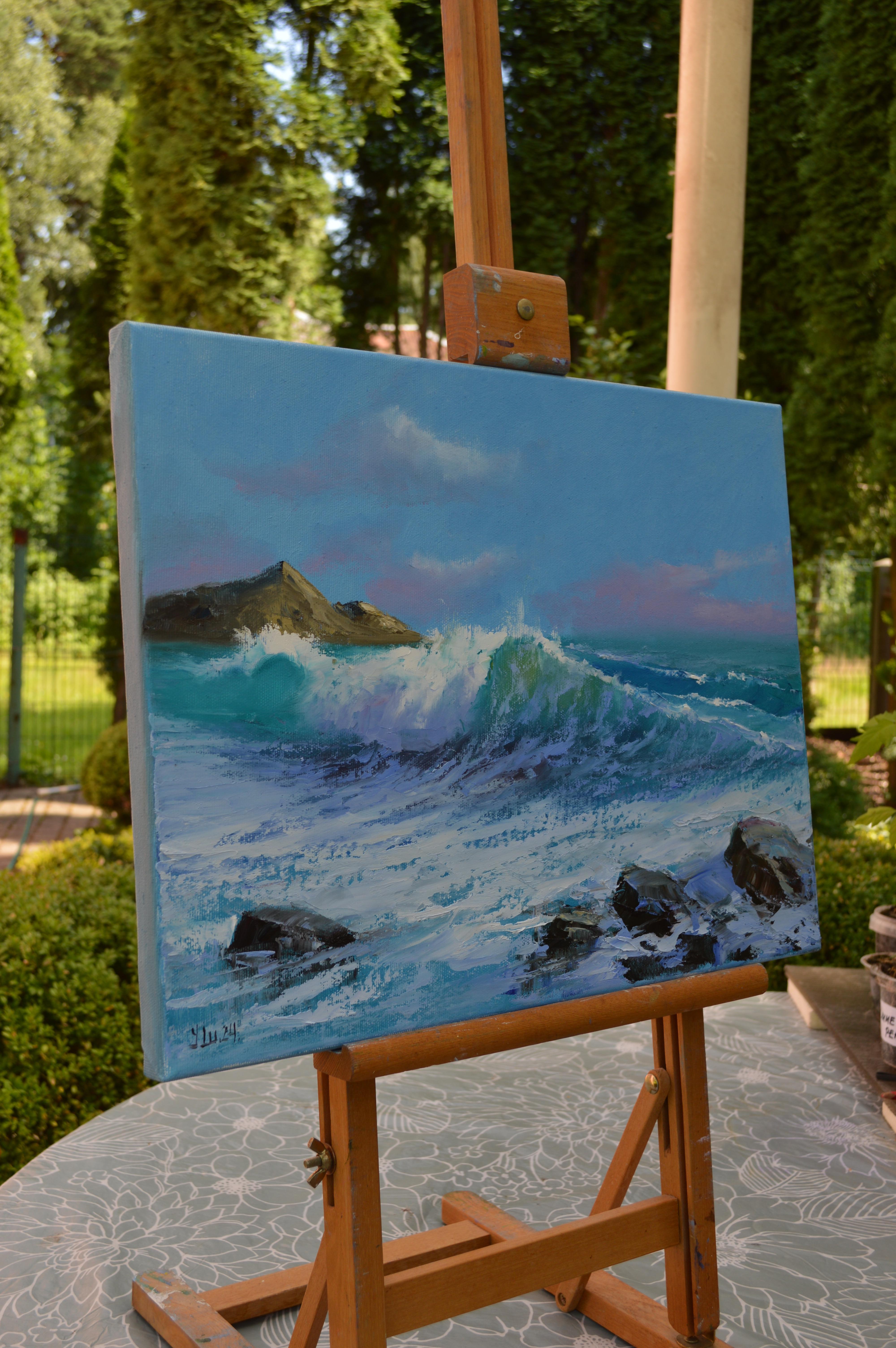 Meer 23-2024 (Expressionismus), Painting, von Elena Lukina