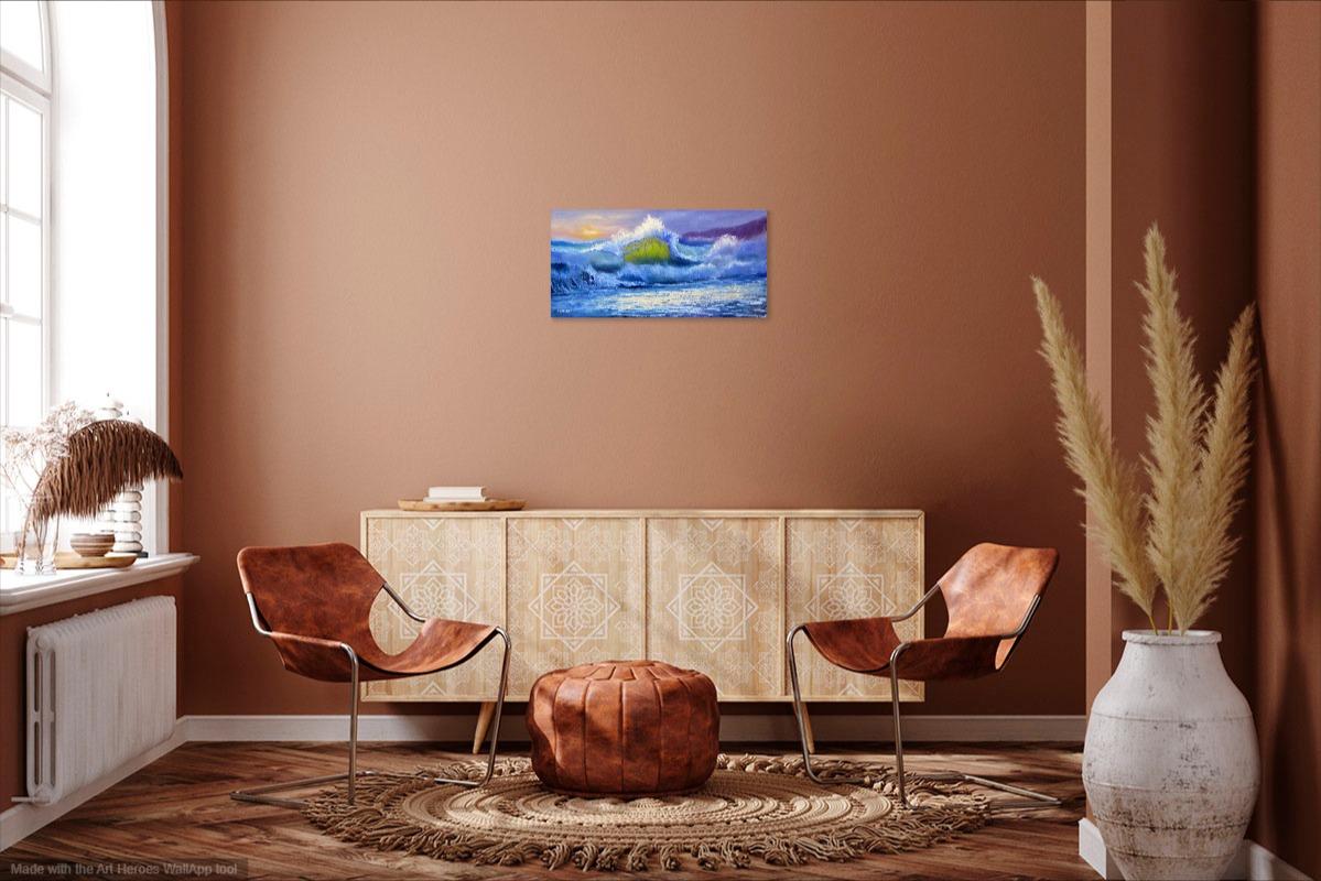 Seestück 51 (Blau), Interior Painting, von Elena Lukina