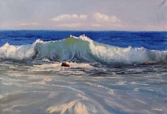 Paysage marin avec vague