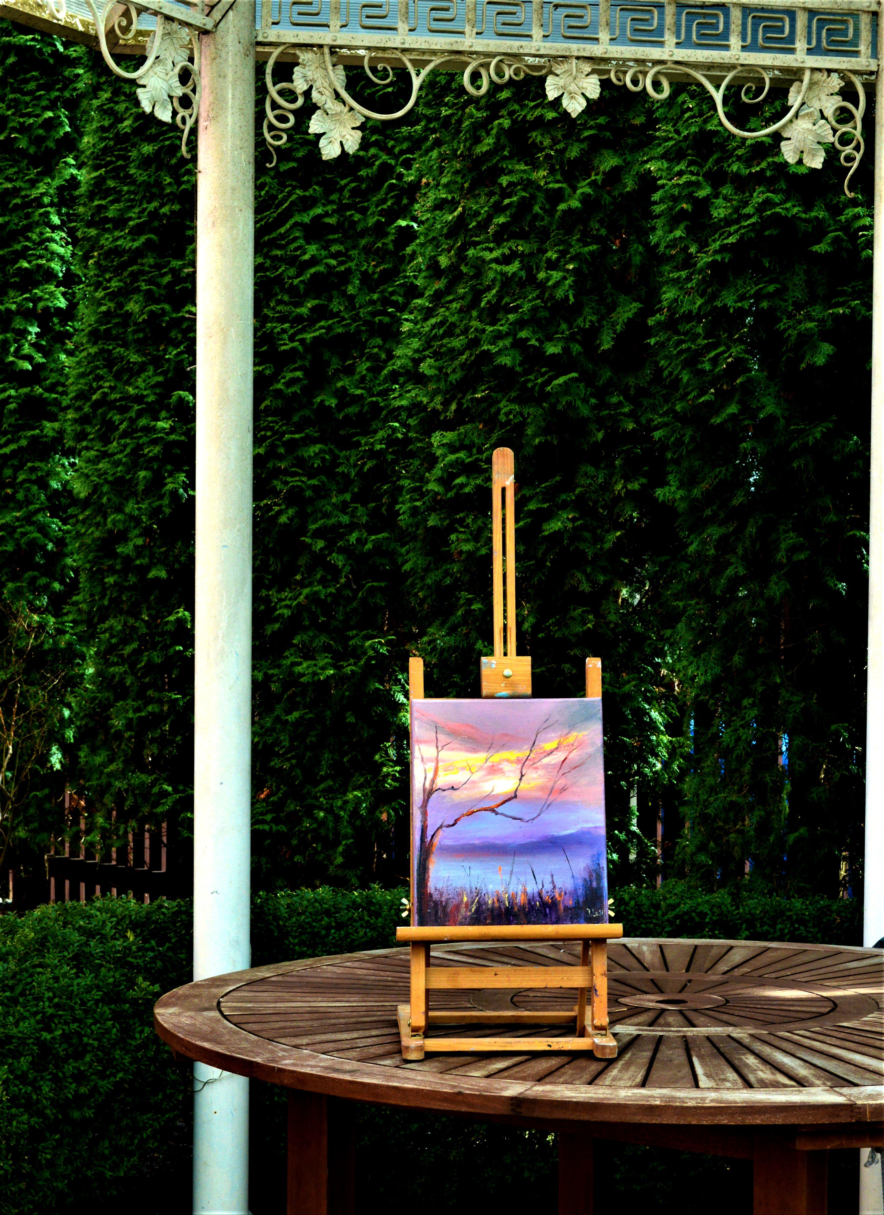 See One, le soleil - Painting de Elena Lukina