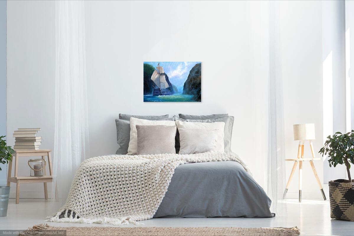 Schiff in der Bucht im Angebot 14