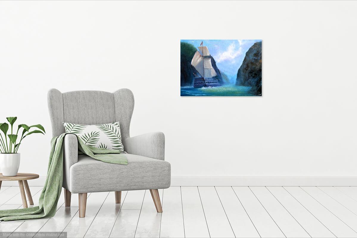 Schiff in der Bucht im Angebot 15