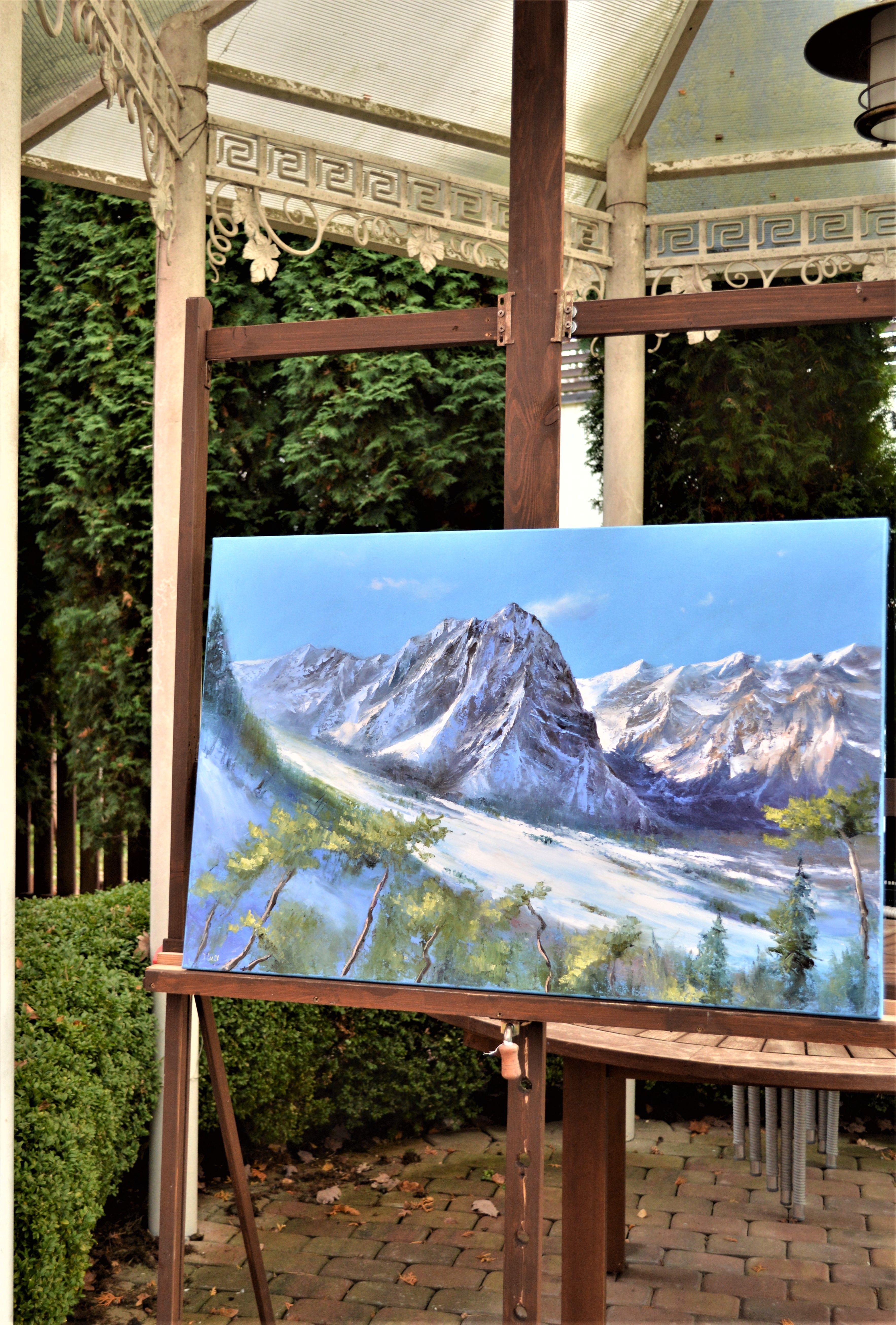 Bei der Gestaltung dieses Werks hat mich die raue und majestätische Schönheit der Natur fasziniert. Mit Ölfarben versuchte ich, die ausdrucksstarken Pinselstriche des Impressionismus mit der detaillierten Schönheit des Realismus zu verbinden. Jeder