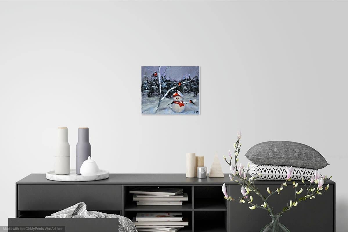 Muñeco de nieve y camachuelos en venta 2