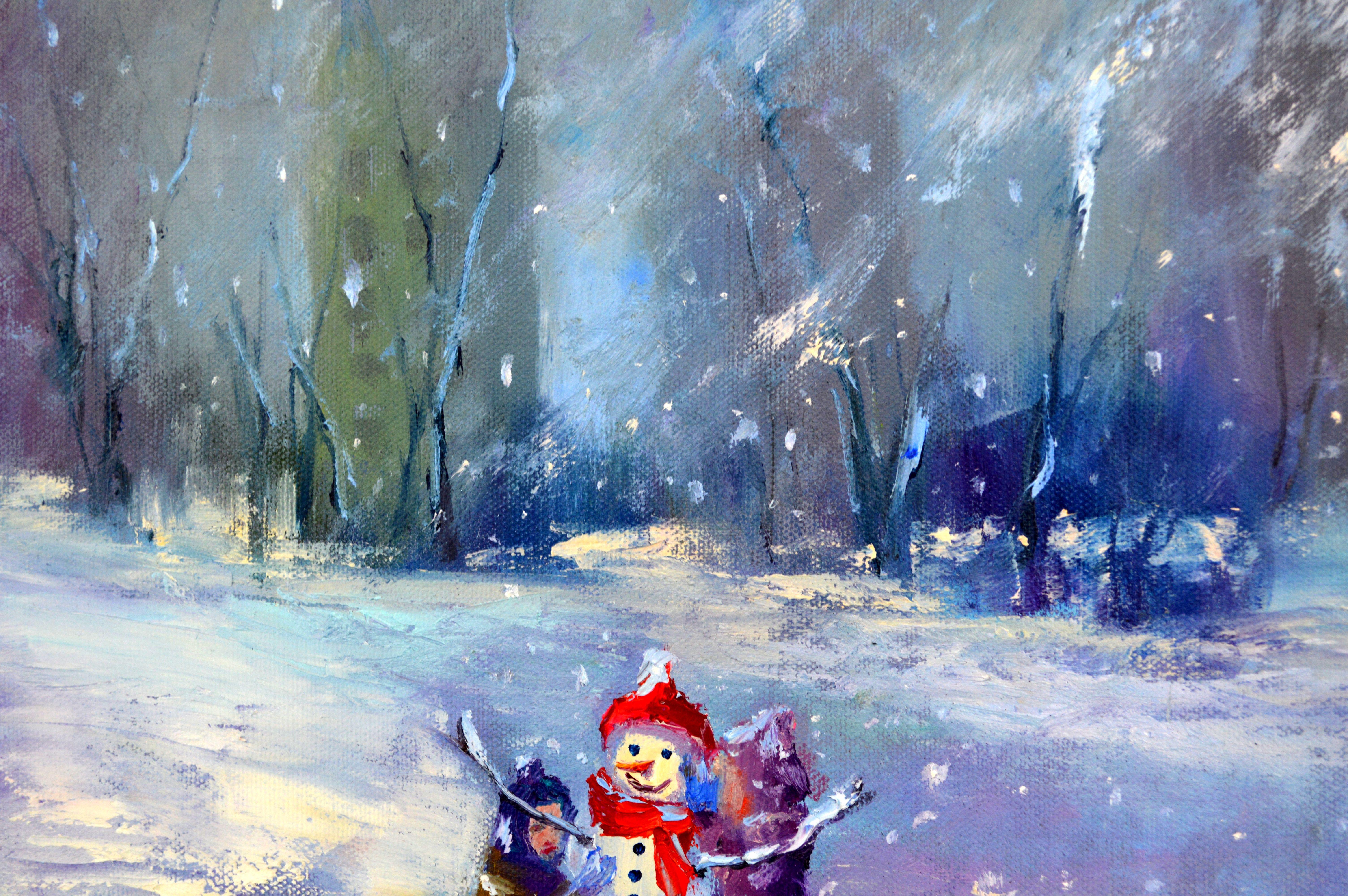 Muñeco de nieve y árboles de Navidad en venta 6