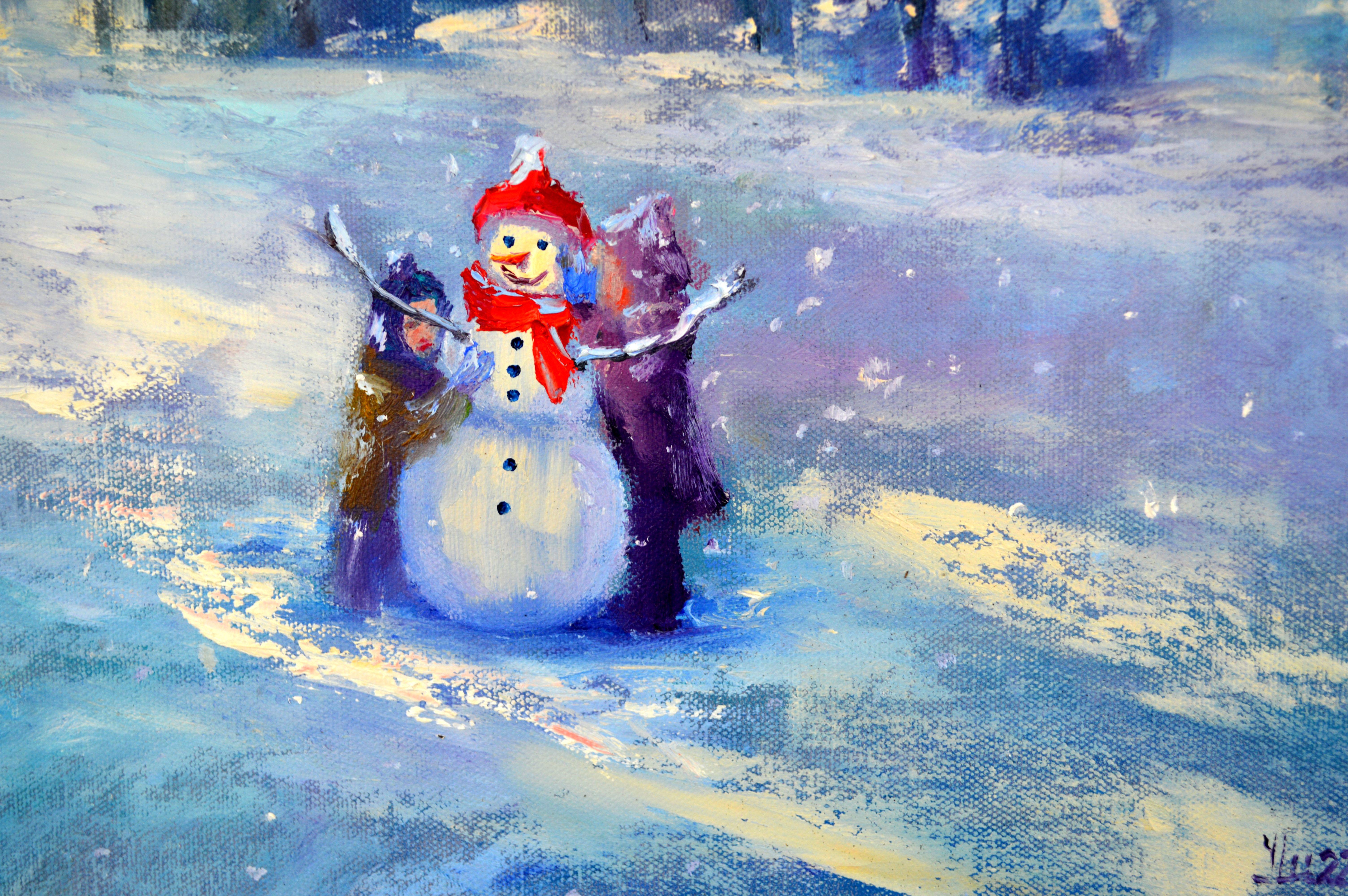 Muñeco de nieve y árboles de Navidad en venta 7