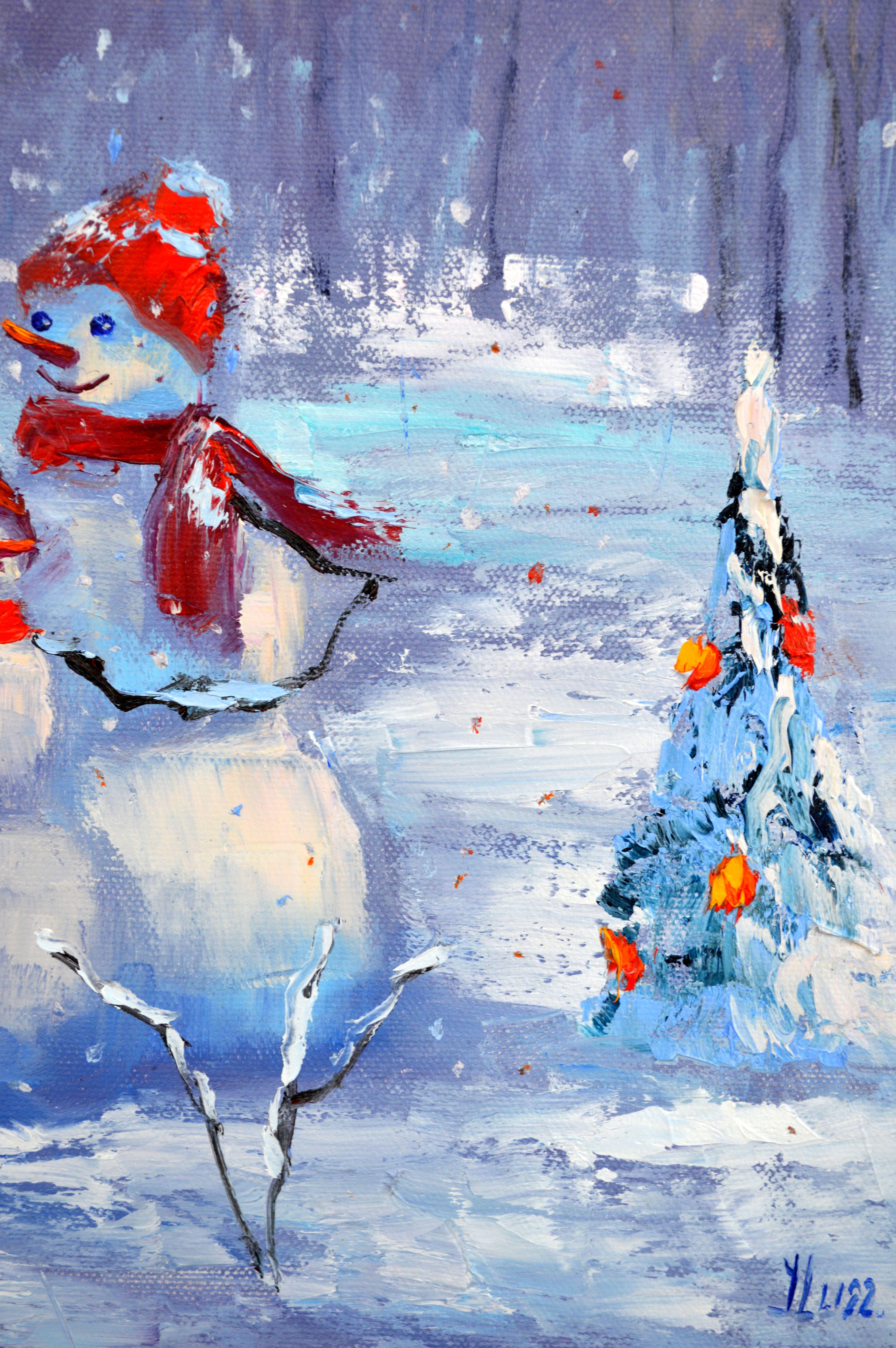 Famille de bonhommes de neige en vente 5