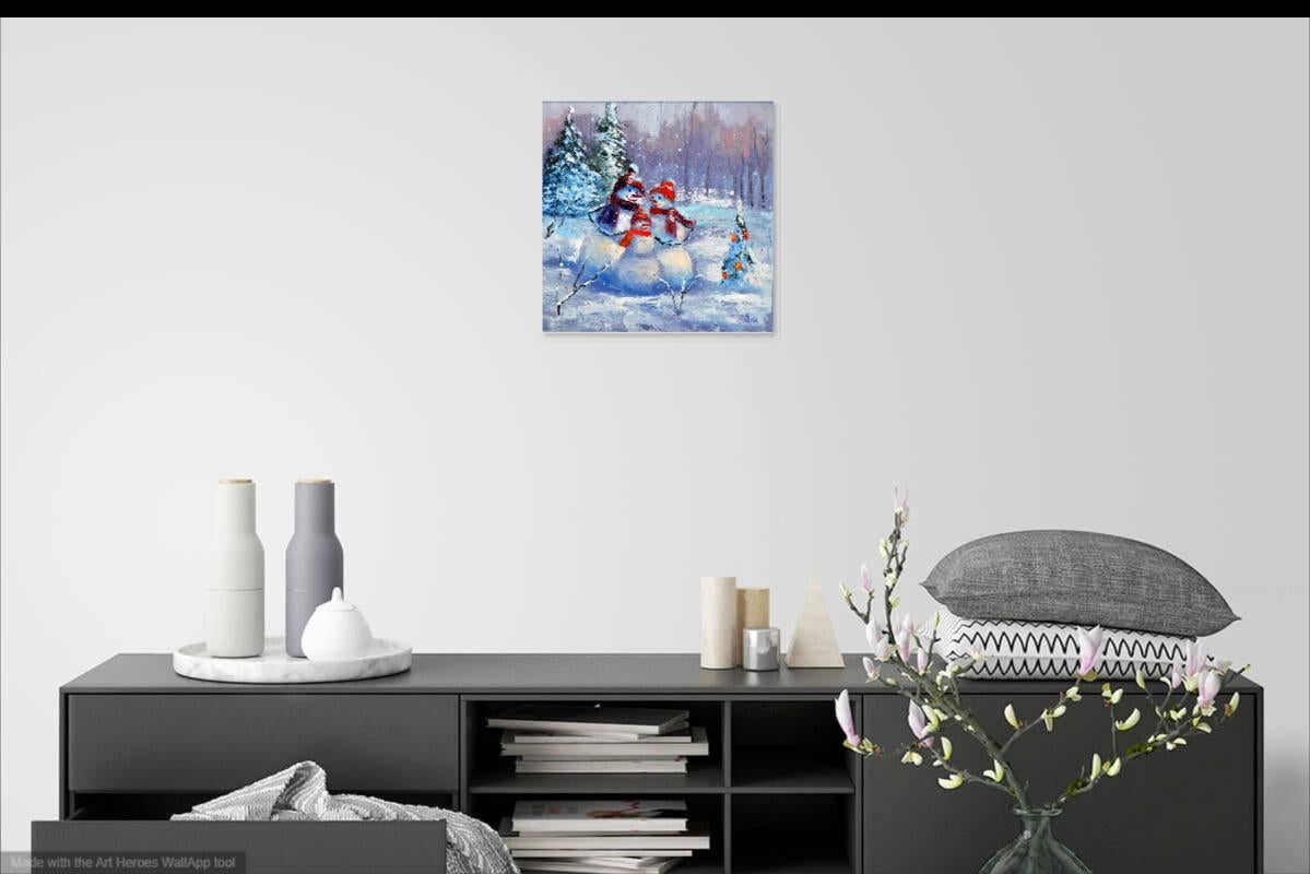 Famille de bonhommes de neige en vente 12
