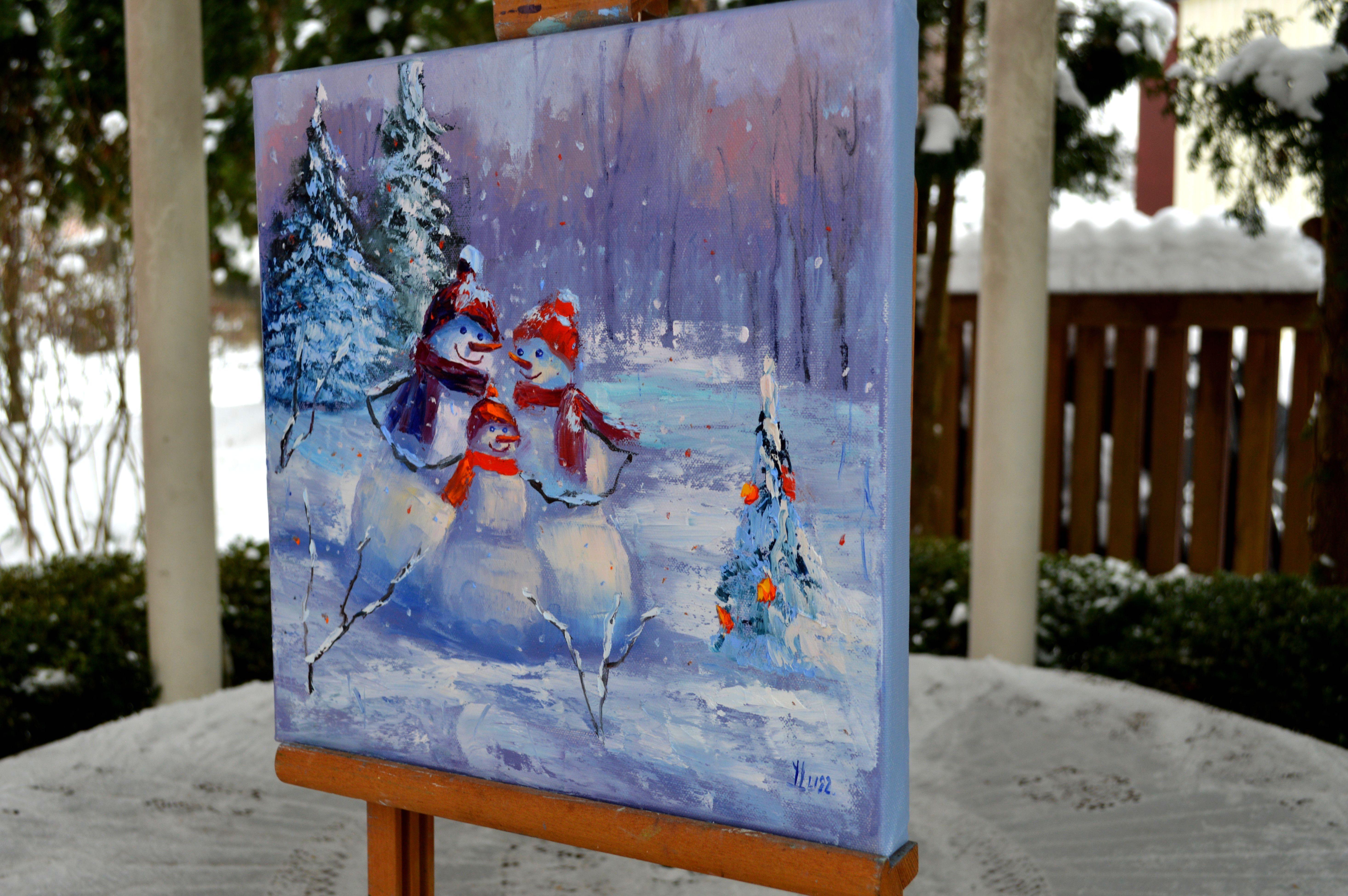 Famille de bonhommes de neige en vente 2