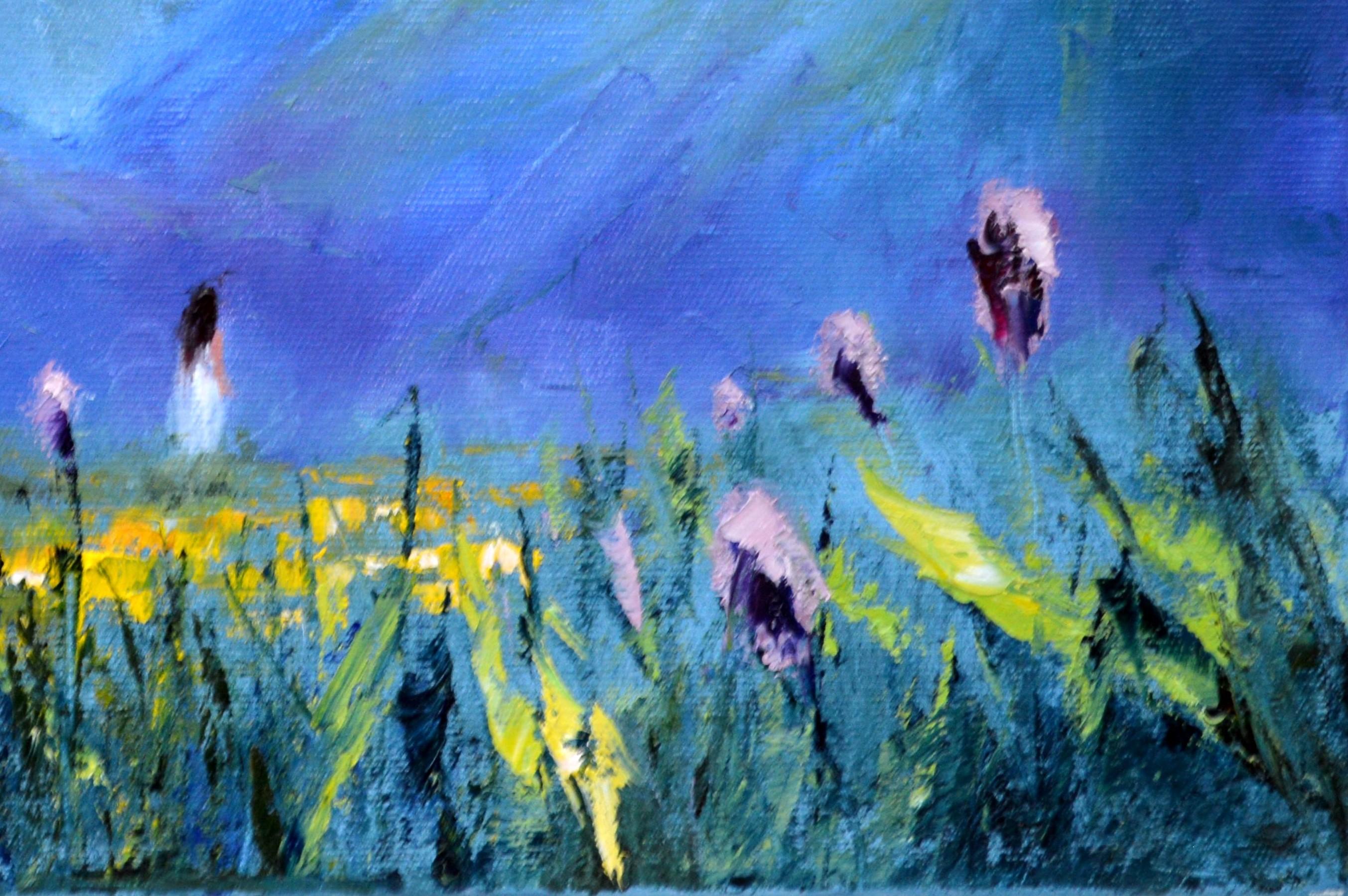 Spring Herbs 35X45 - Painting by Elena Lukina