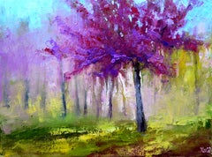 Spring – Impressionist Abstract Flower Tree Oil Painting Wall Art Canvas