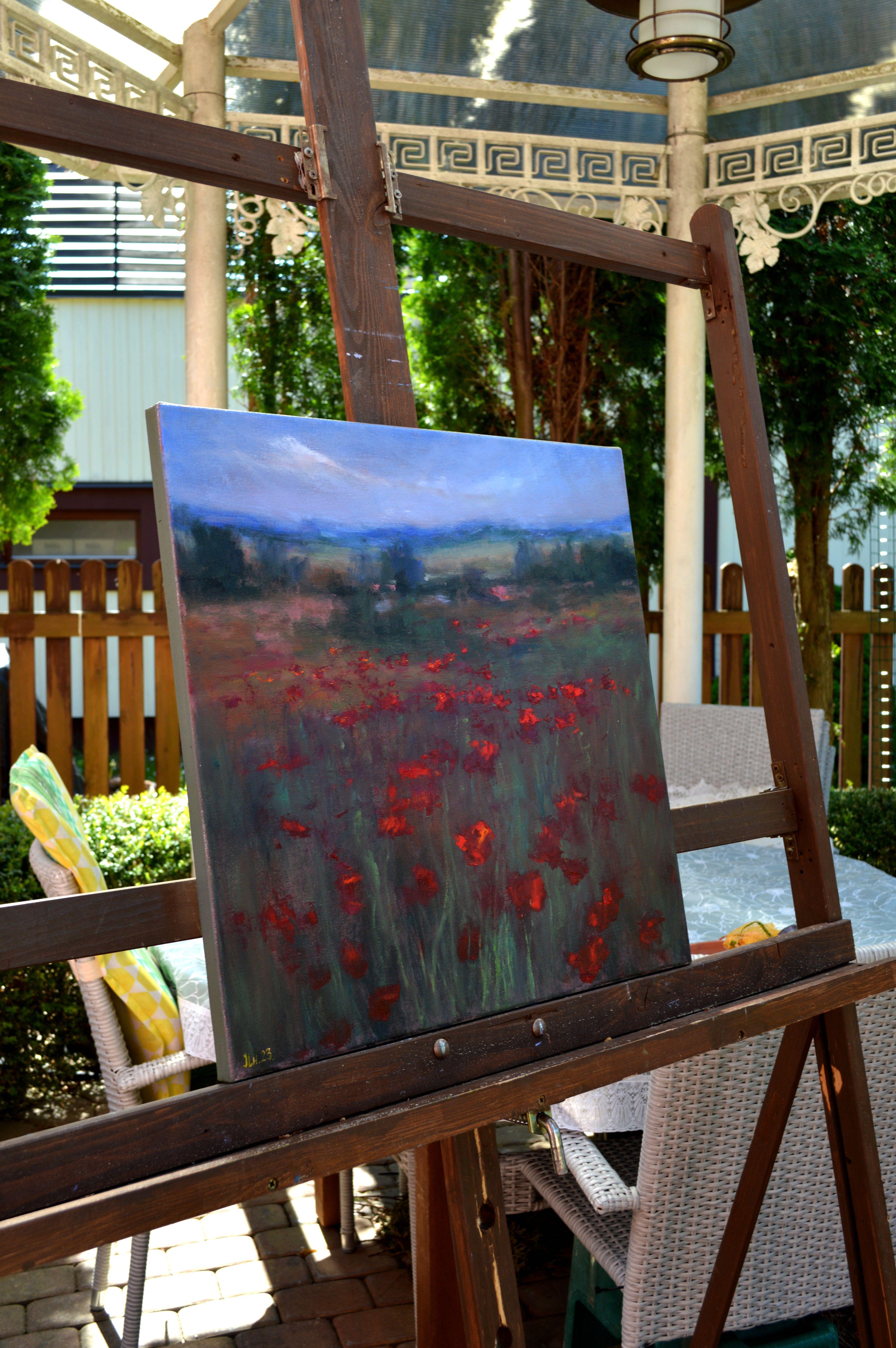 Spring poppies 50X50 For Sale 11