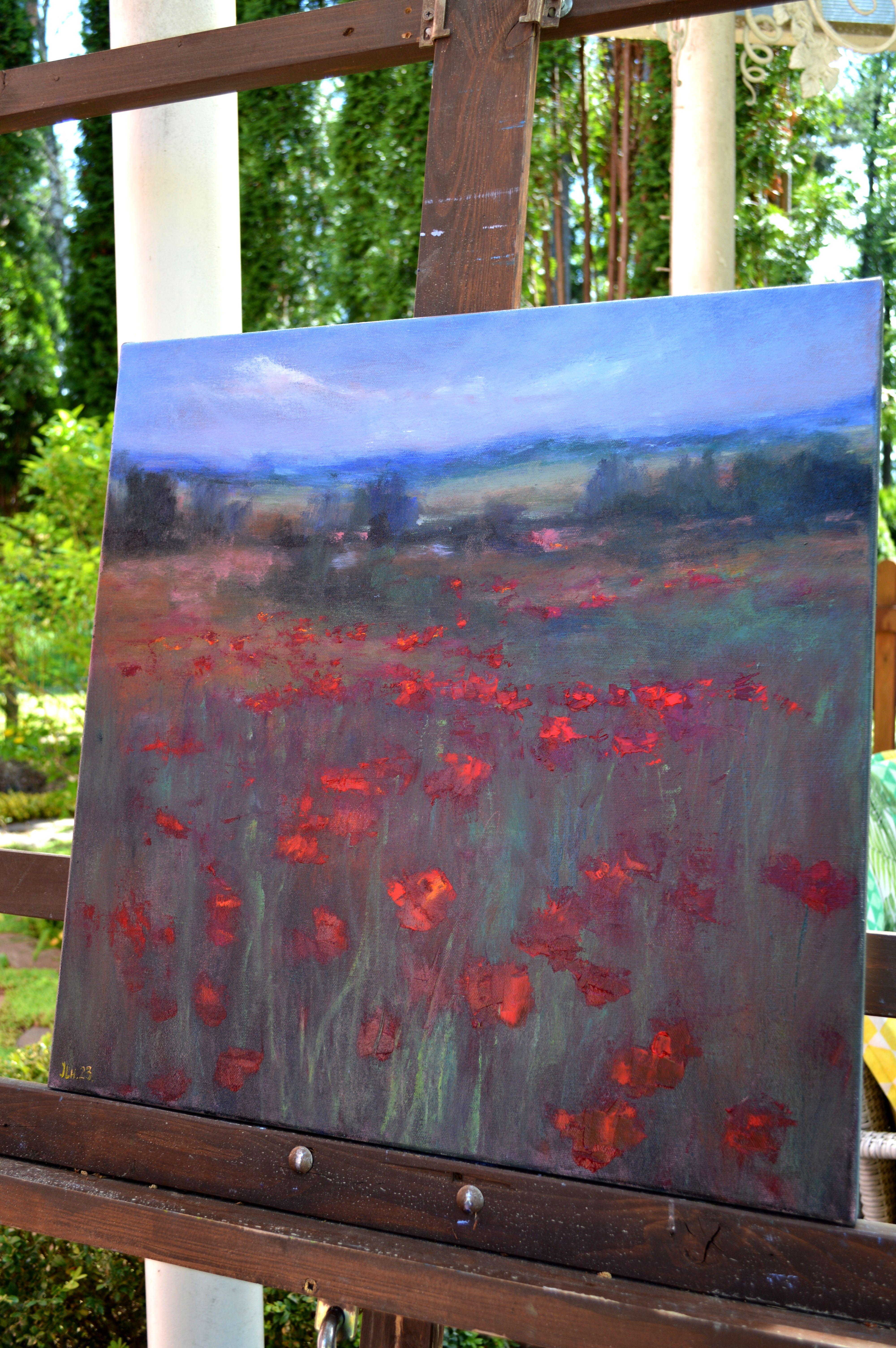Spring poppies 50X50 For Sale 1