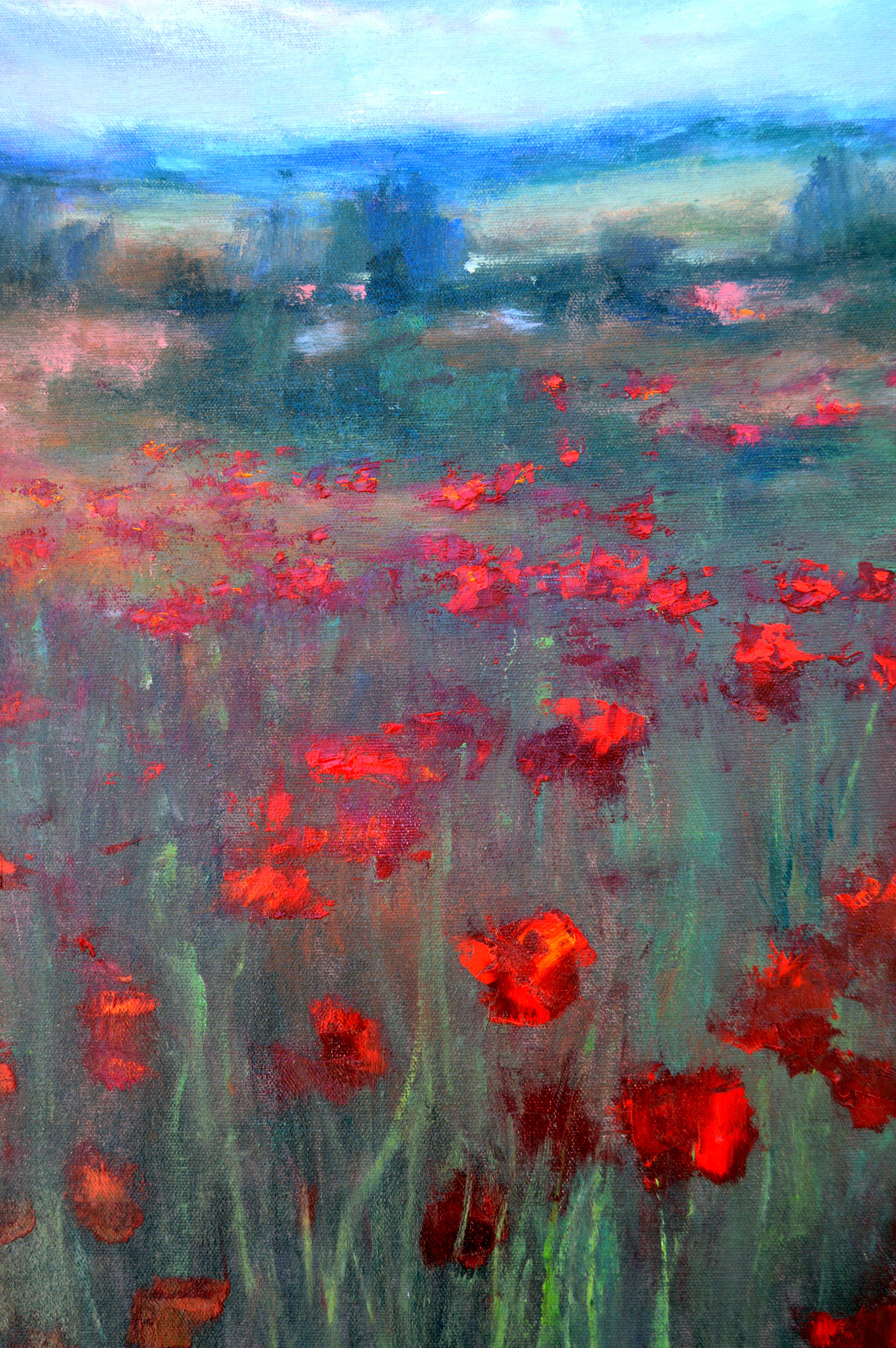 Spring poppies 50X50 For Sale 4
