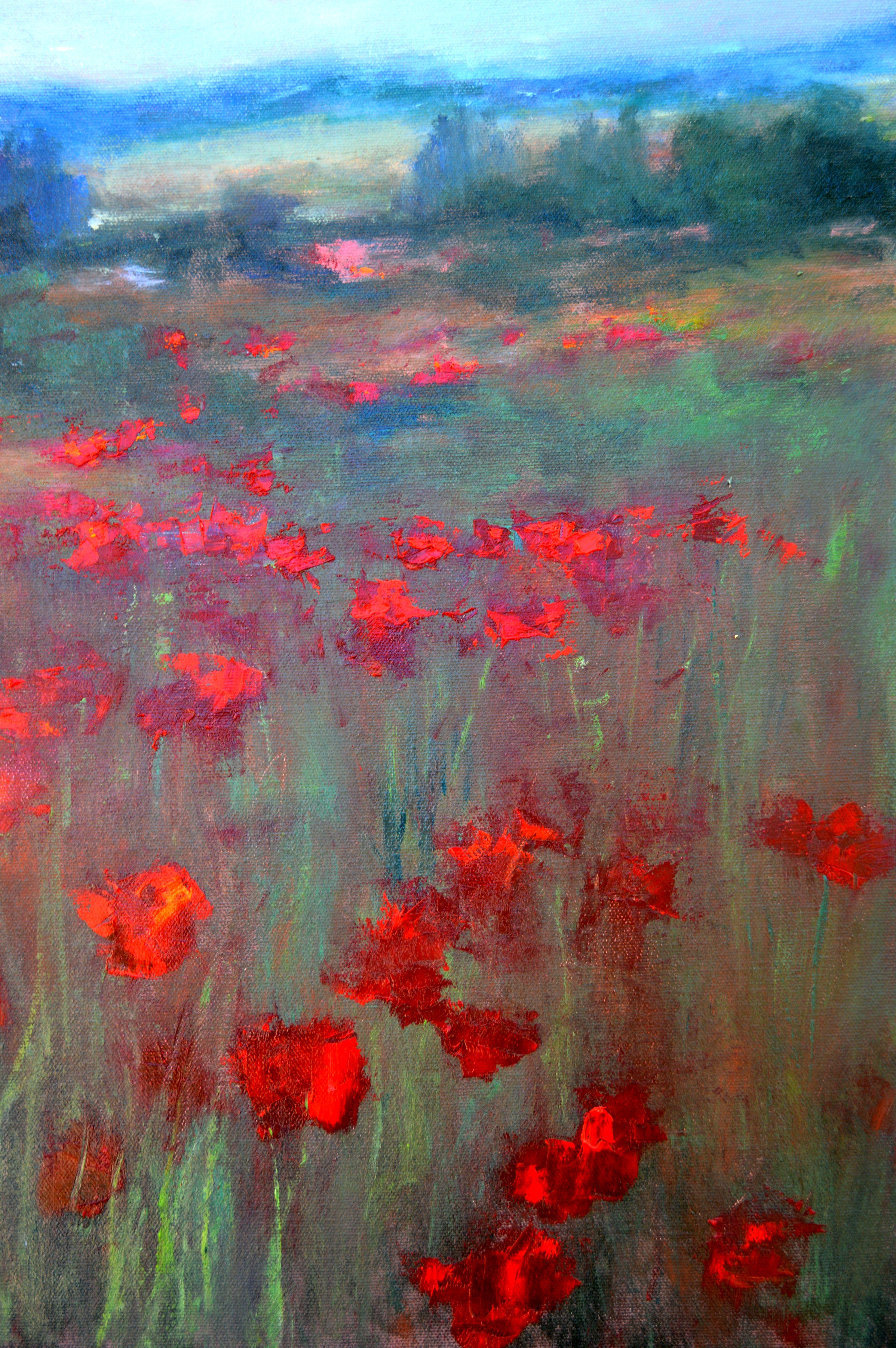 Spring poppies 50X50 For Sale 5