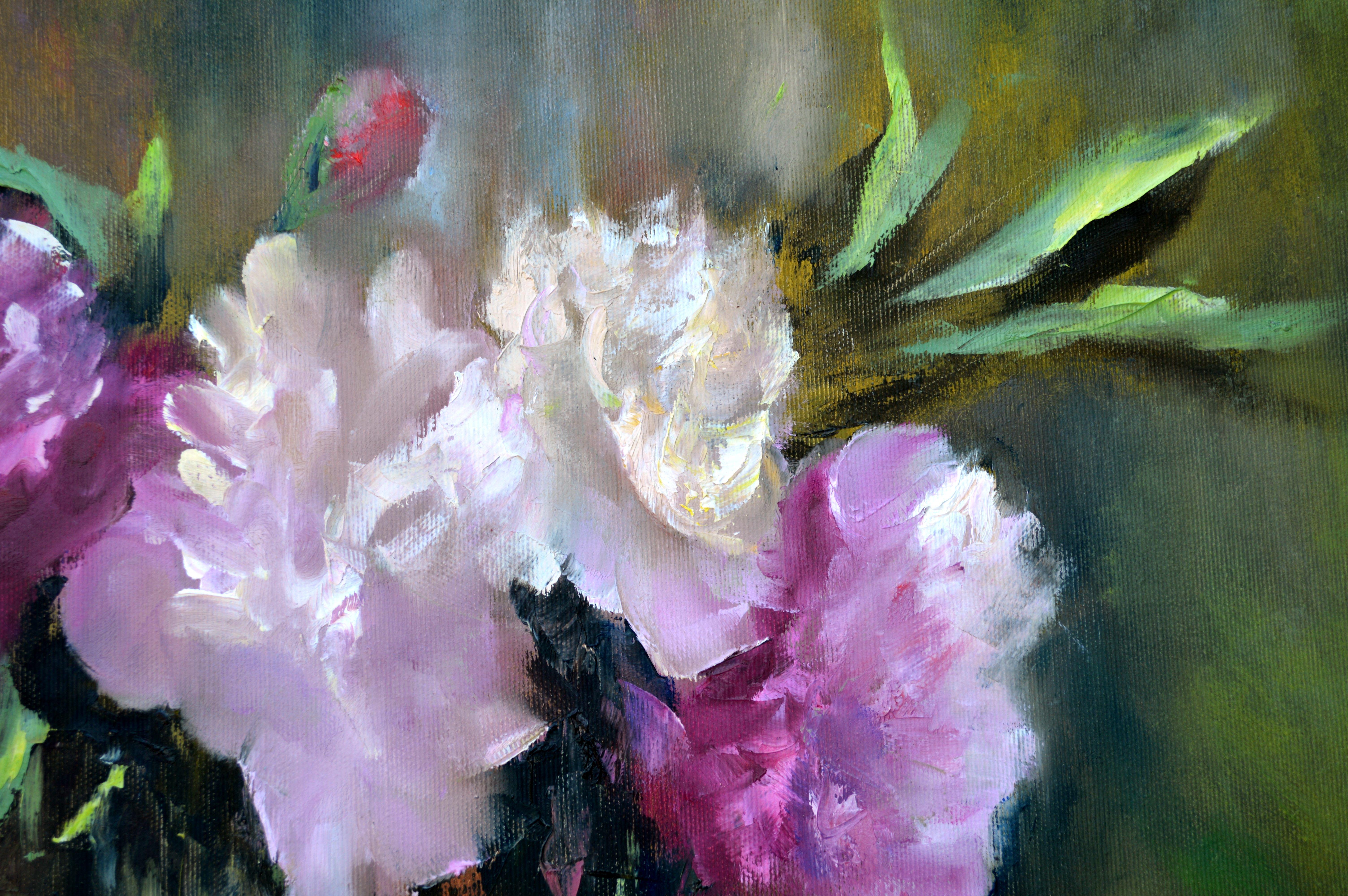 Still life with peonies For Sale 9