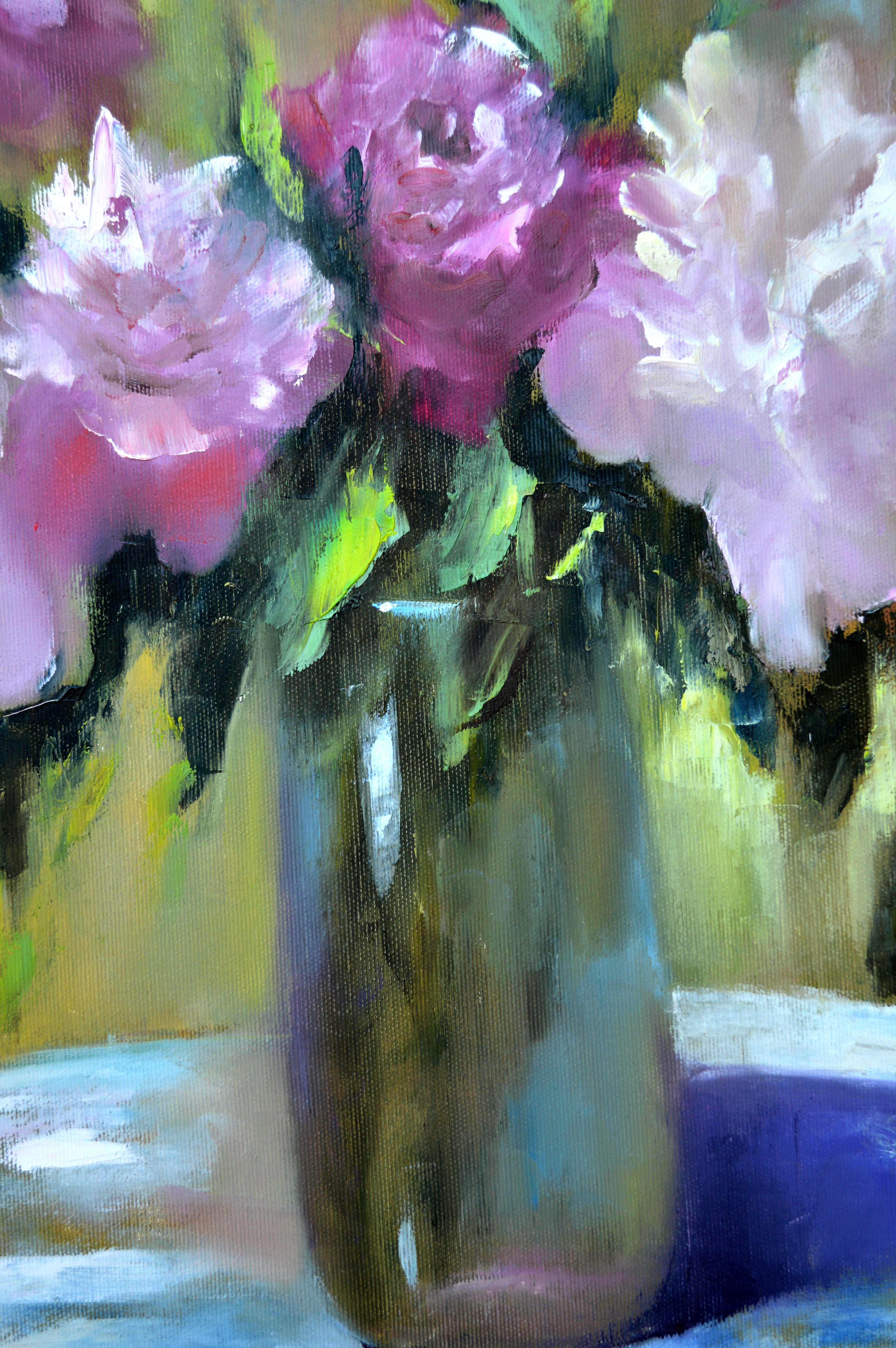 Still life with peonies For Sale 11