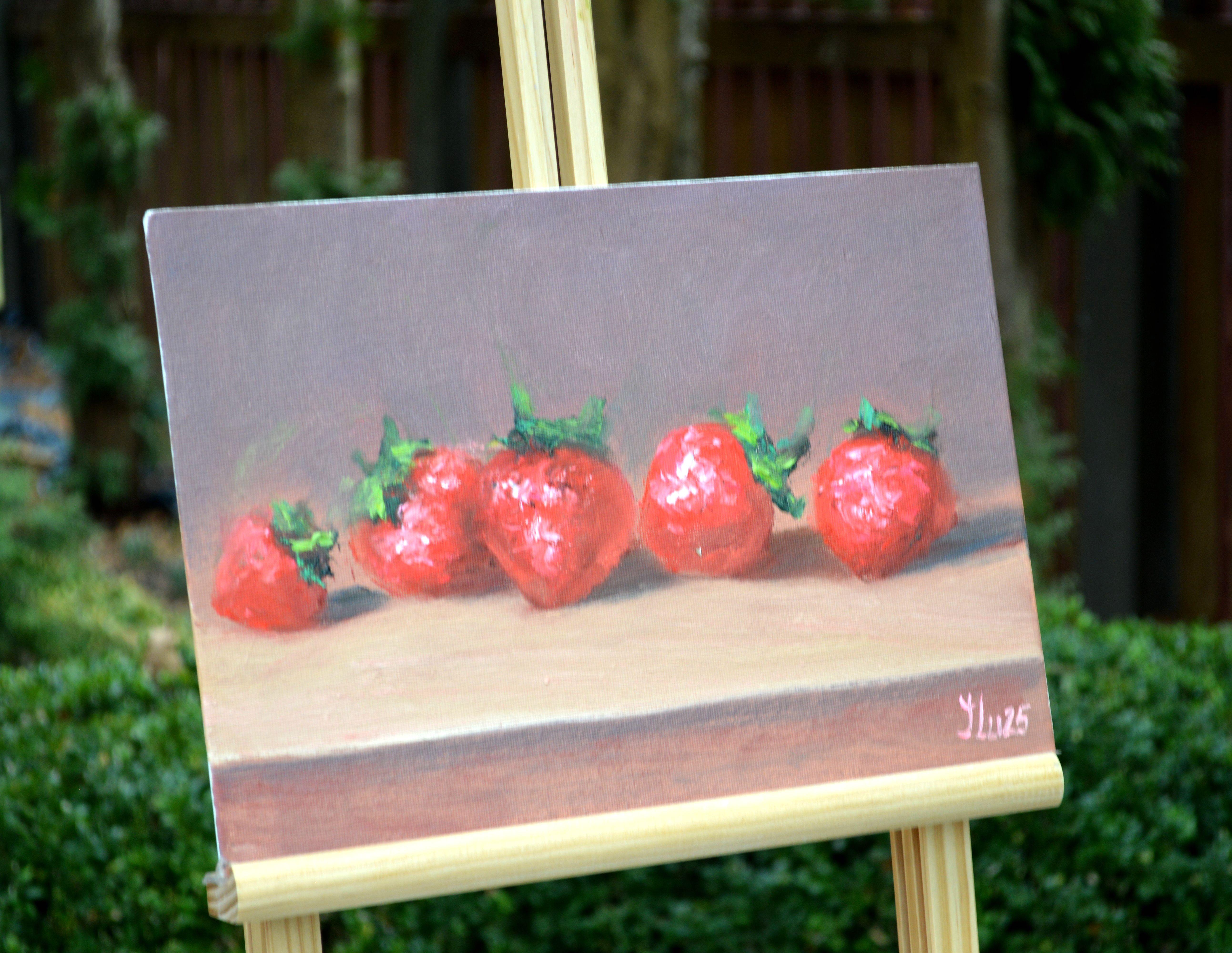Fresas - Painting Expresionista de Elena Lukina