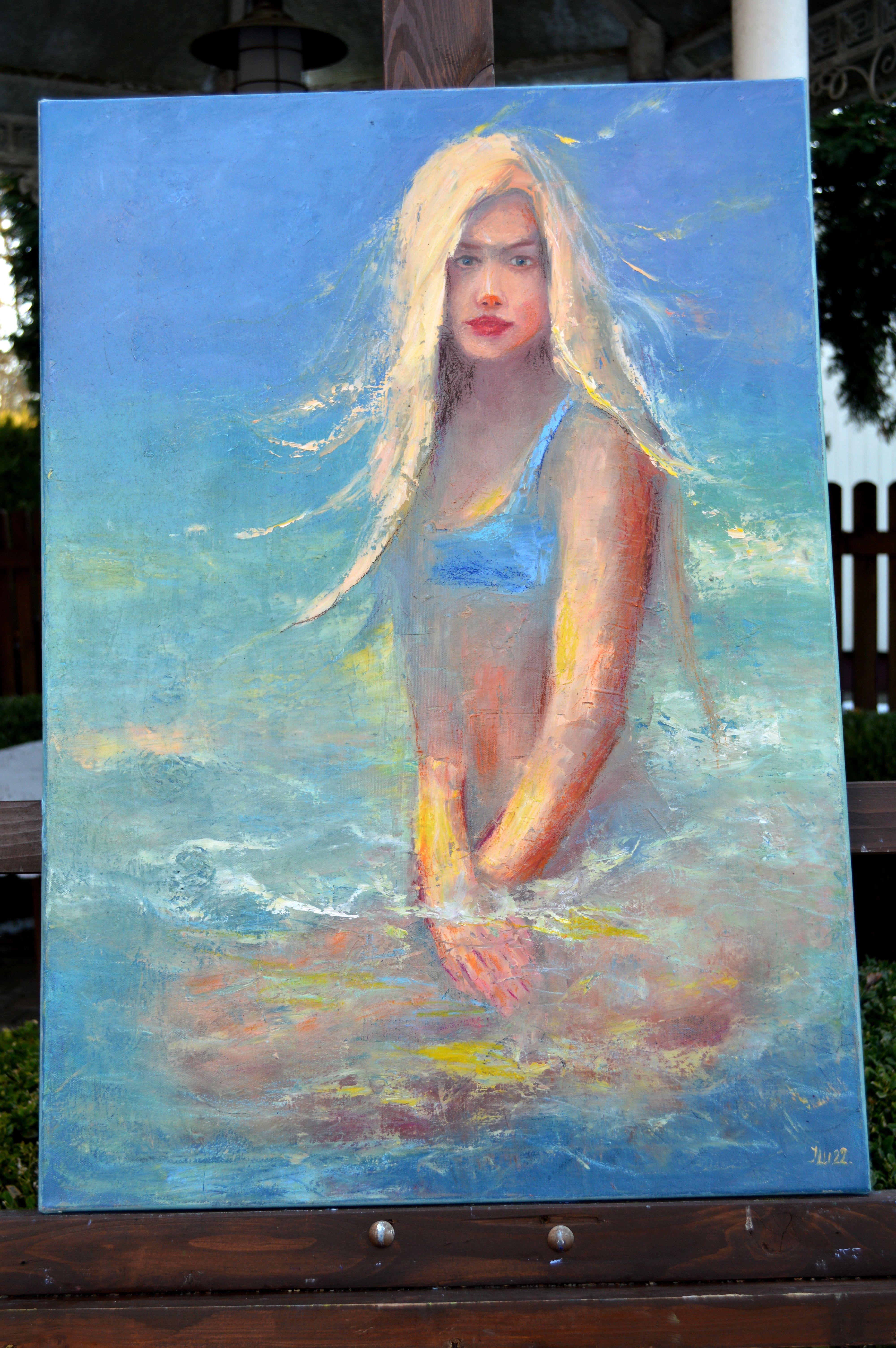 Estate. Mare. Spiaggia. - Painting di Elena Lukina