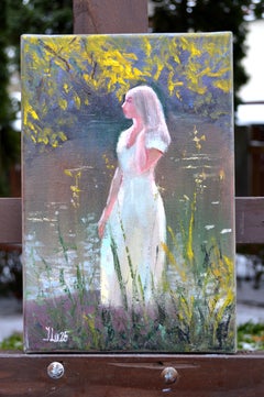 Sonnengeküsste Harmonie. Original Impasto Miniatur Figurative Ölkunst