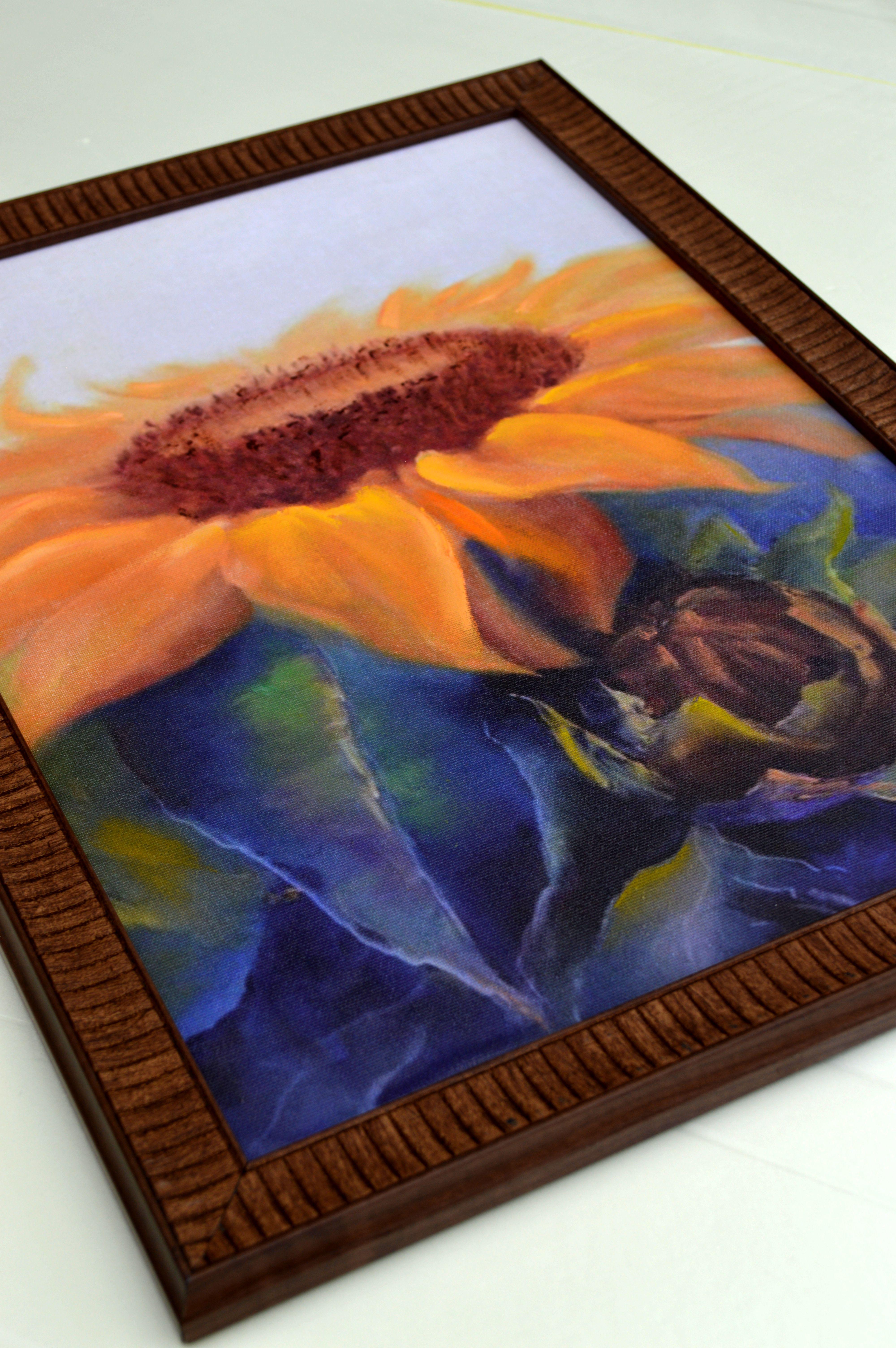 In this piece, I've captured the vibrant essence of nature's optimism. The sunflower exudes warmth and energy, its golden petals reaching towards the light. The expressive brush strokes and rich colors embody growth and positivity. This isn't merely