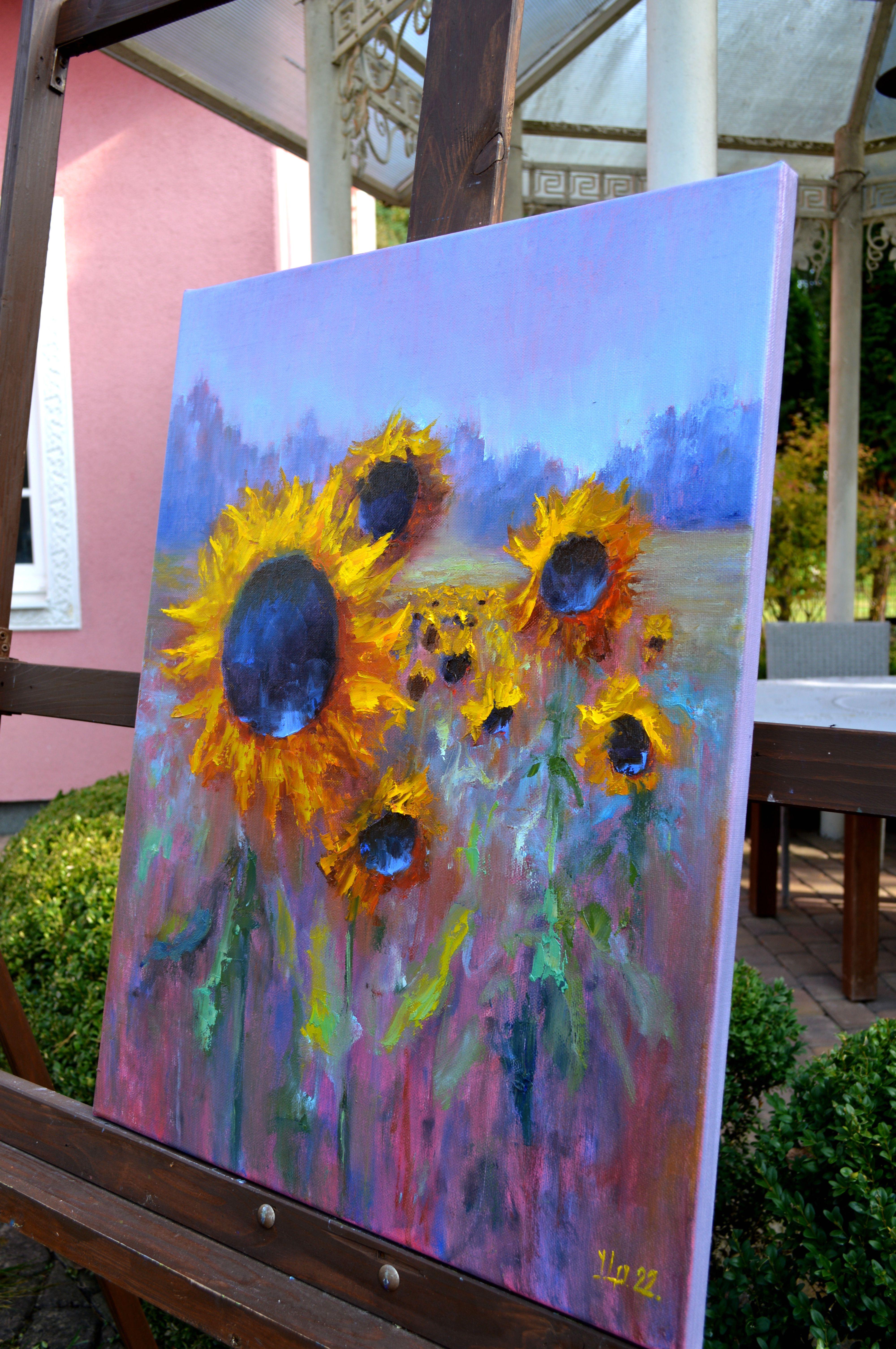Sonnenblumenzeit 65X50 im Angebot 8