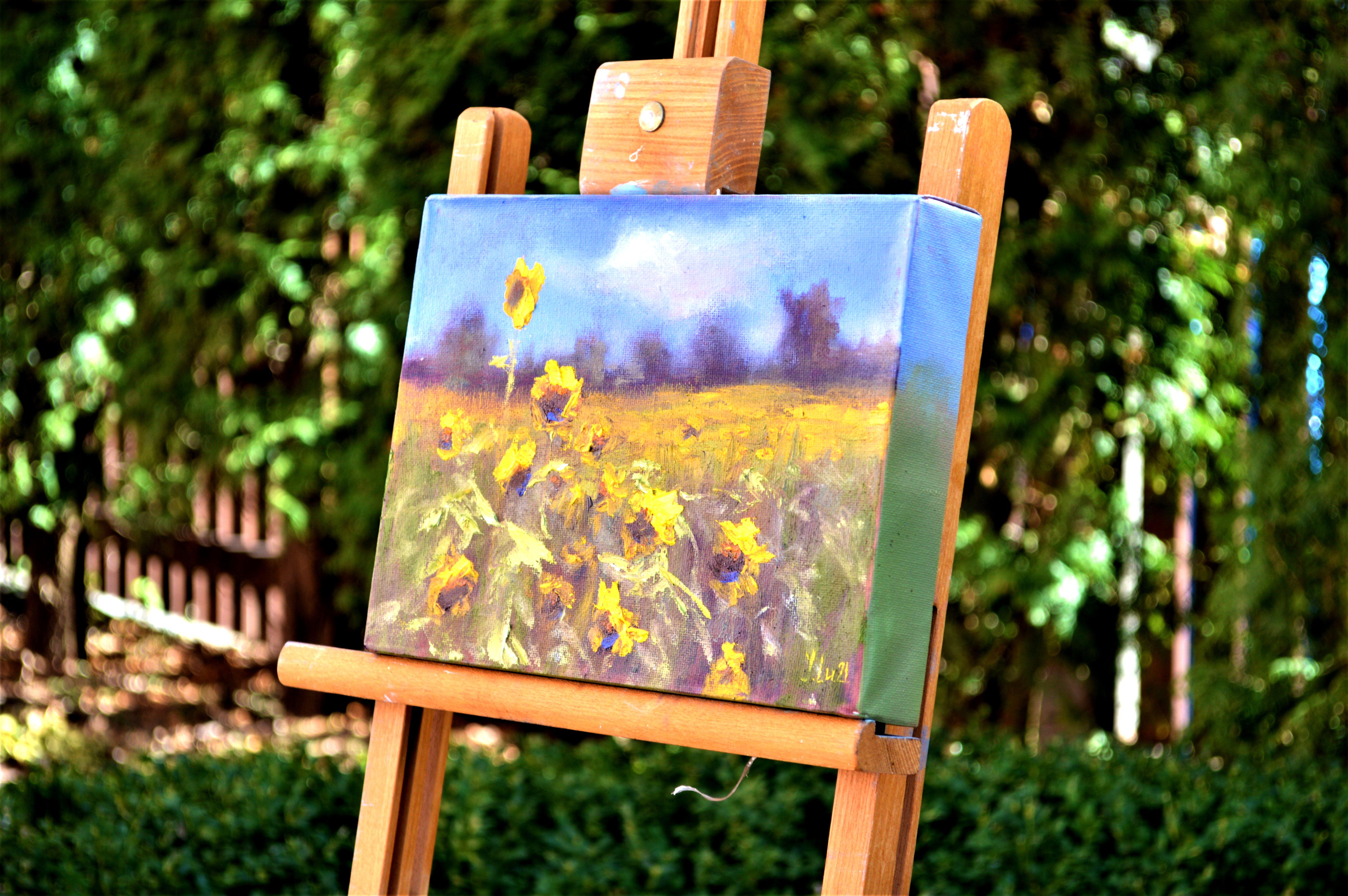 Sonnenblumenfeld 3D (18X24) im Angebot 2