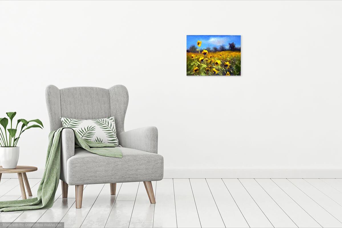 Sunflowers field 3D (18X24) For Sale 8