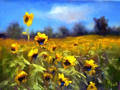 champ de tournesols 3D (18X24)