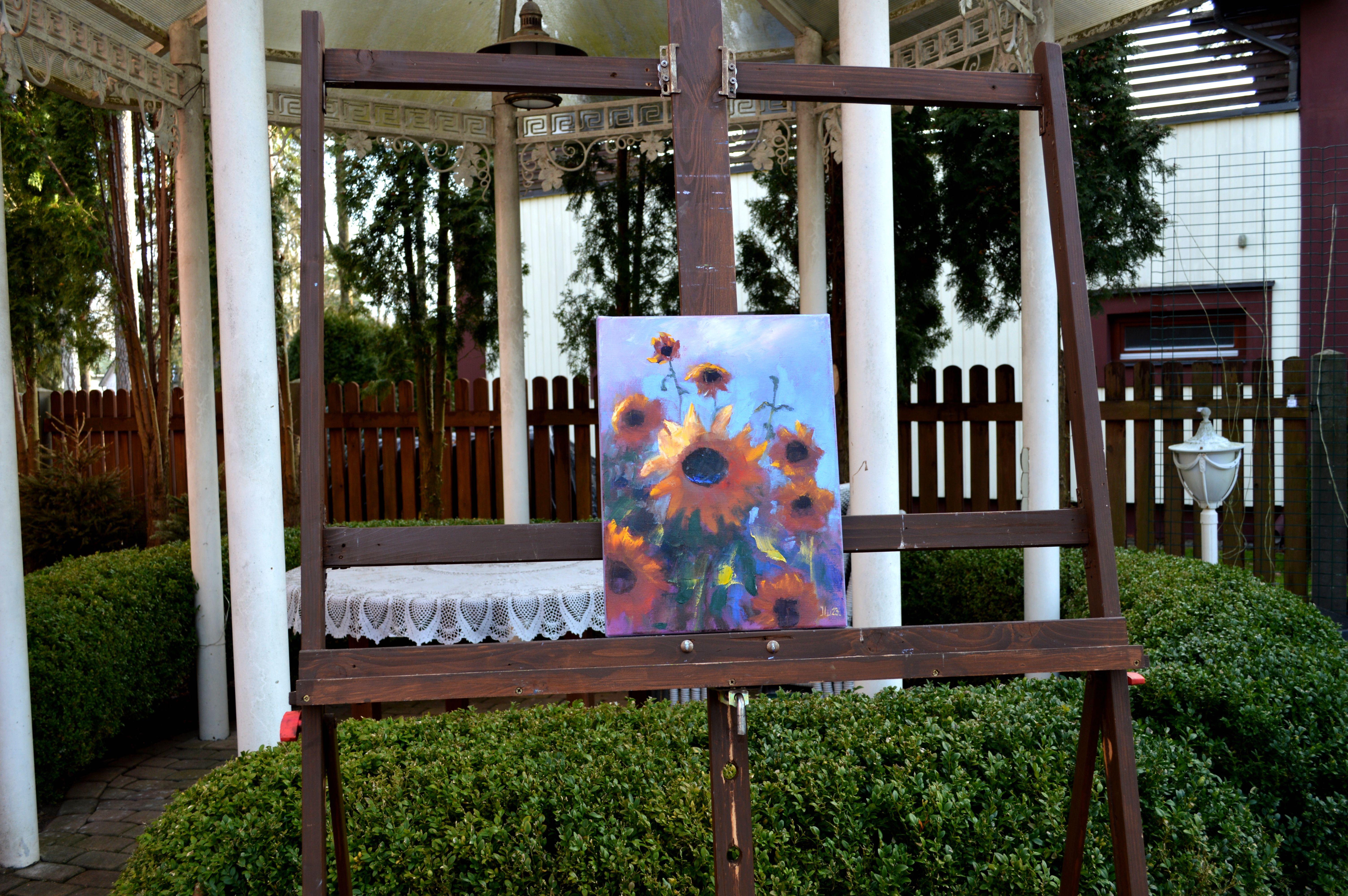 Sonnenblumen 40X30 – Painting von Elena Lukina
