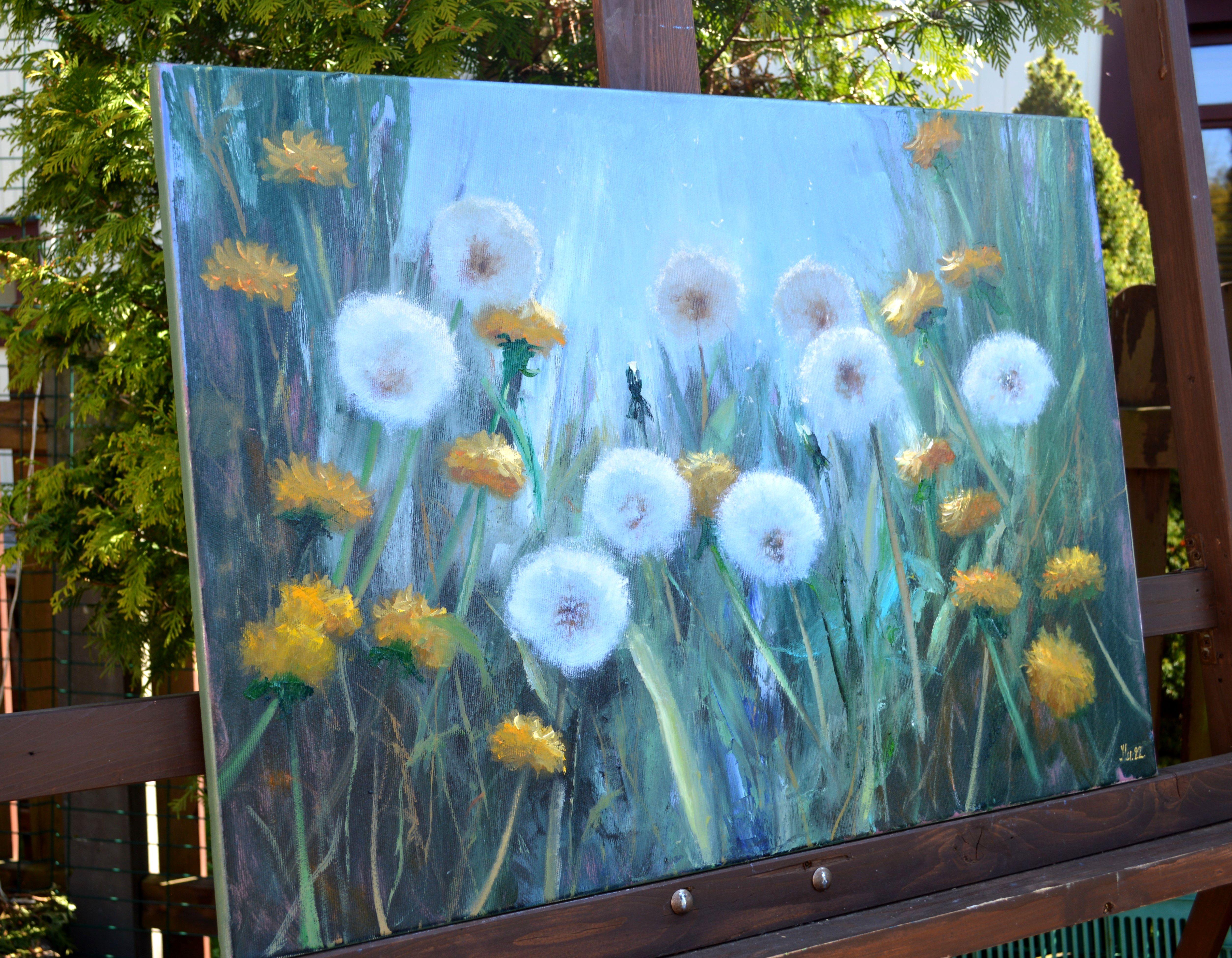 Sunny dandelions 50X70 For Sale 5