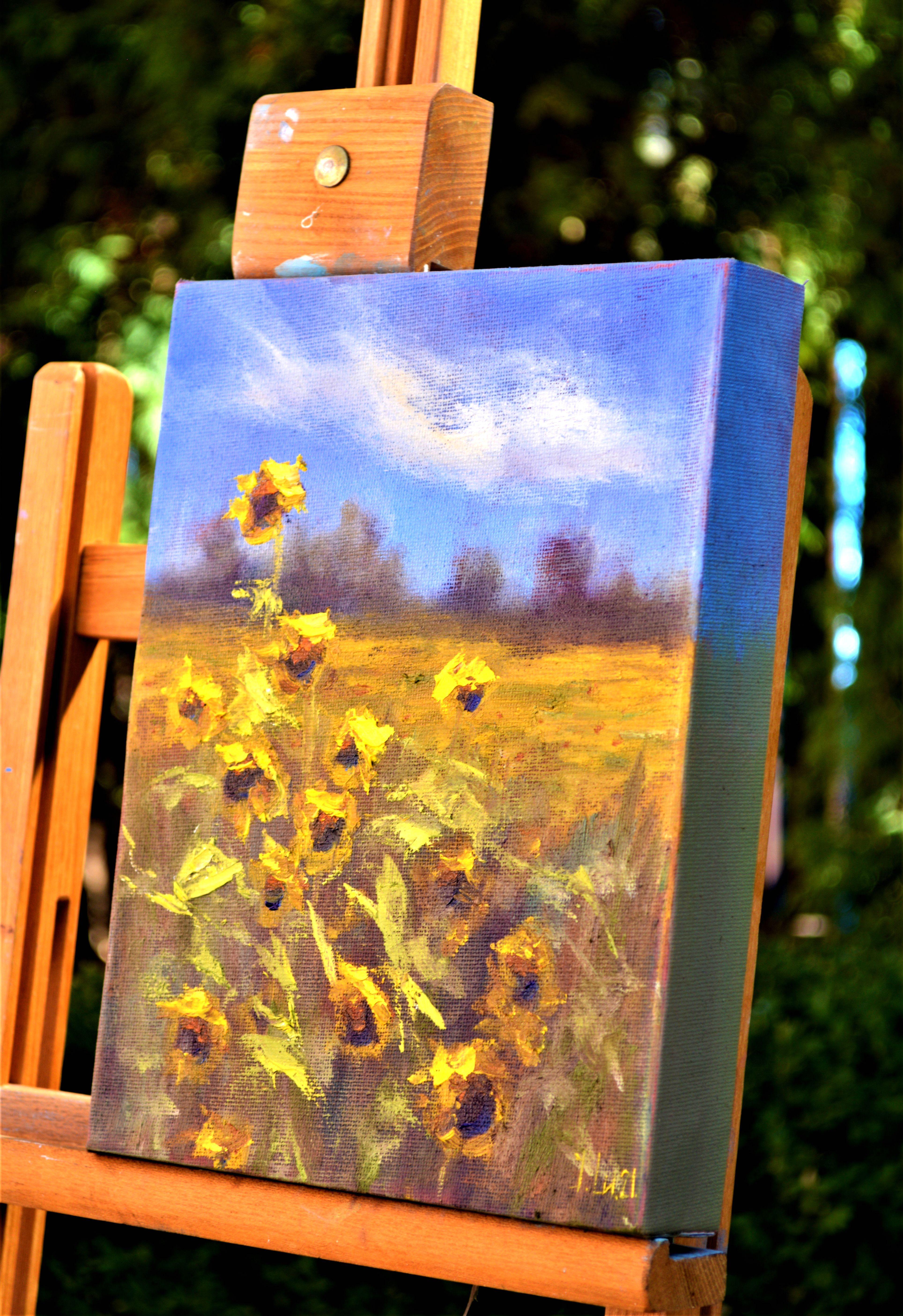 Sonnige Blumen 3D (24X18) im Angebot 2