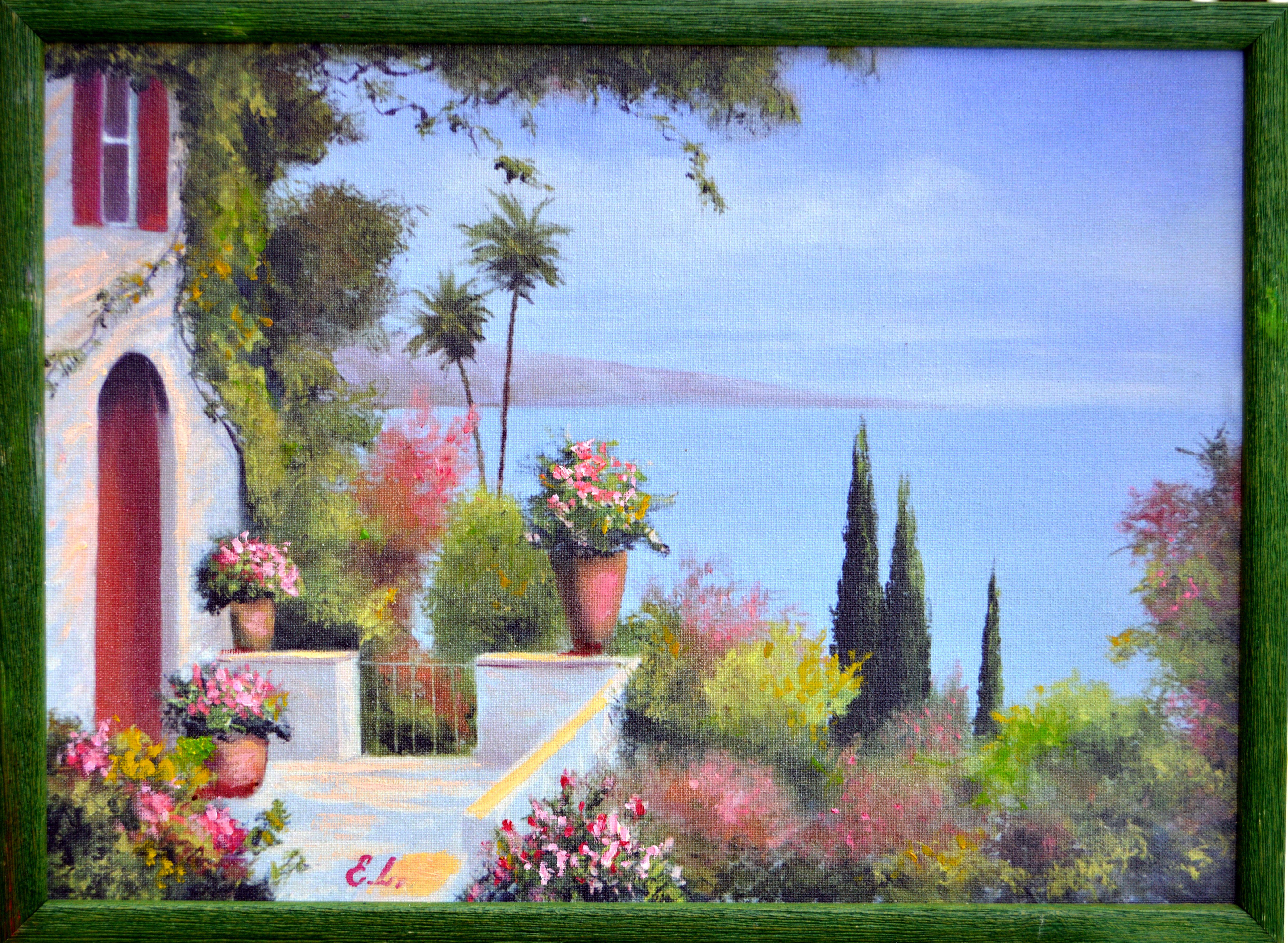 Landscape Painting Elena Lukina - Terrasse ensoleillée