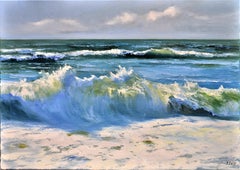 Waves dorées 50X70
