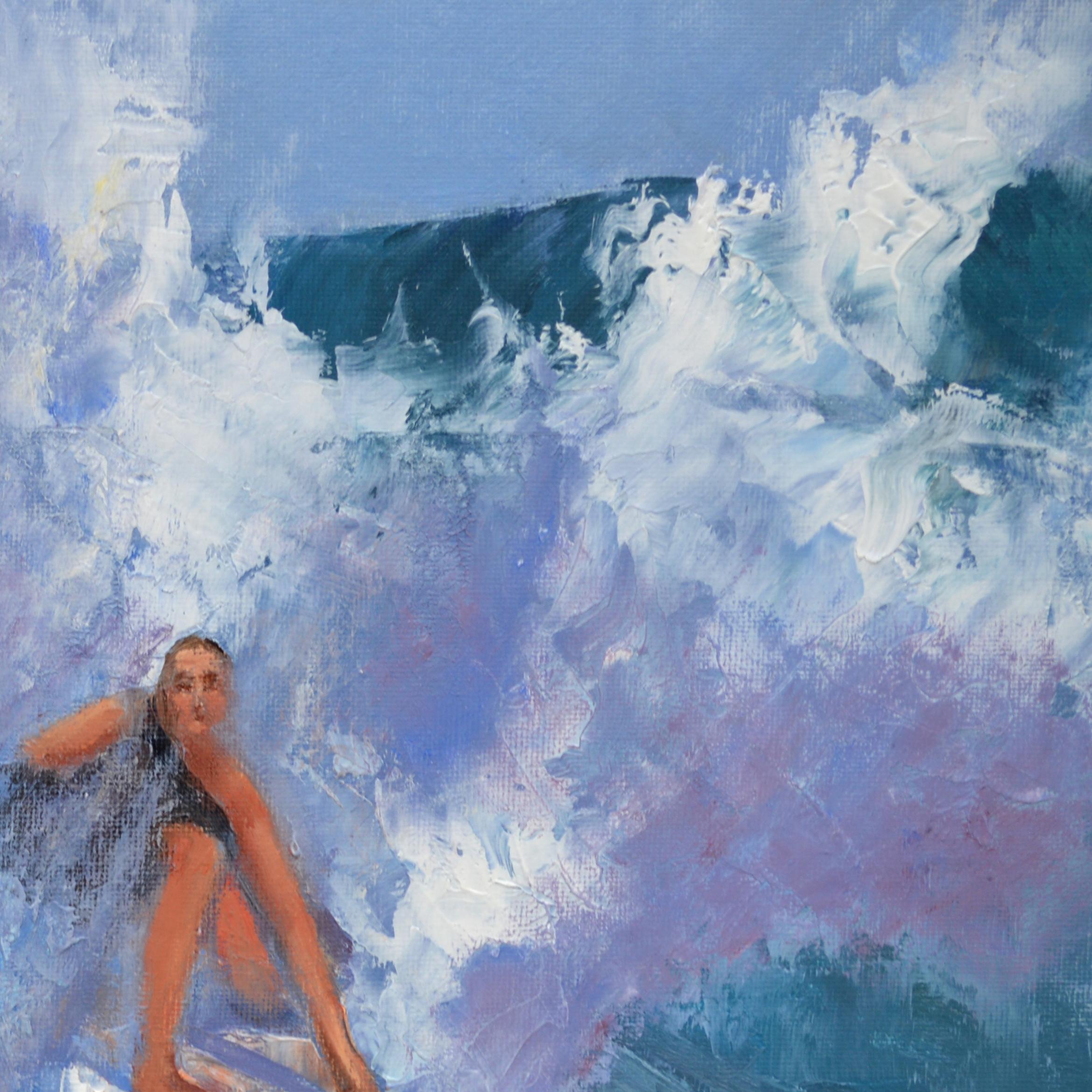 Surfeuse - Painting de Elena Lukina