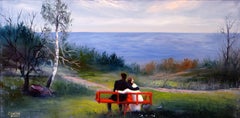 Das Gleichgewicht der Liebe. 30X60 Öl.