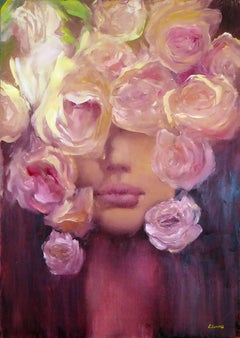 «El velo oculto de las rosas», pintura al óleo – Impresión de «LuminousFlesh» en el subsuelo