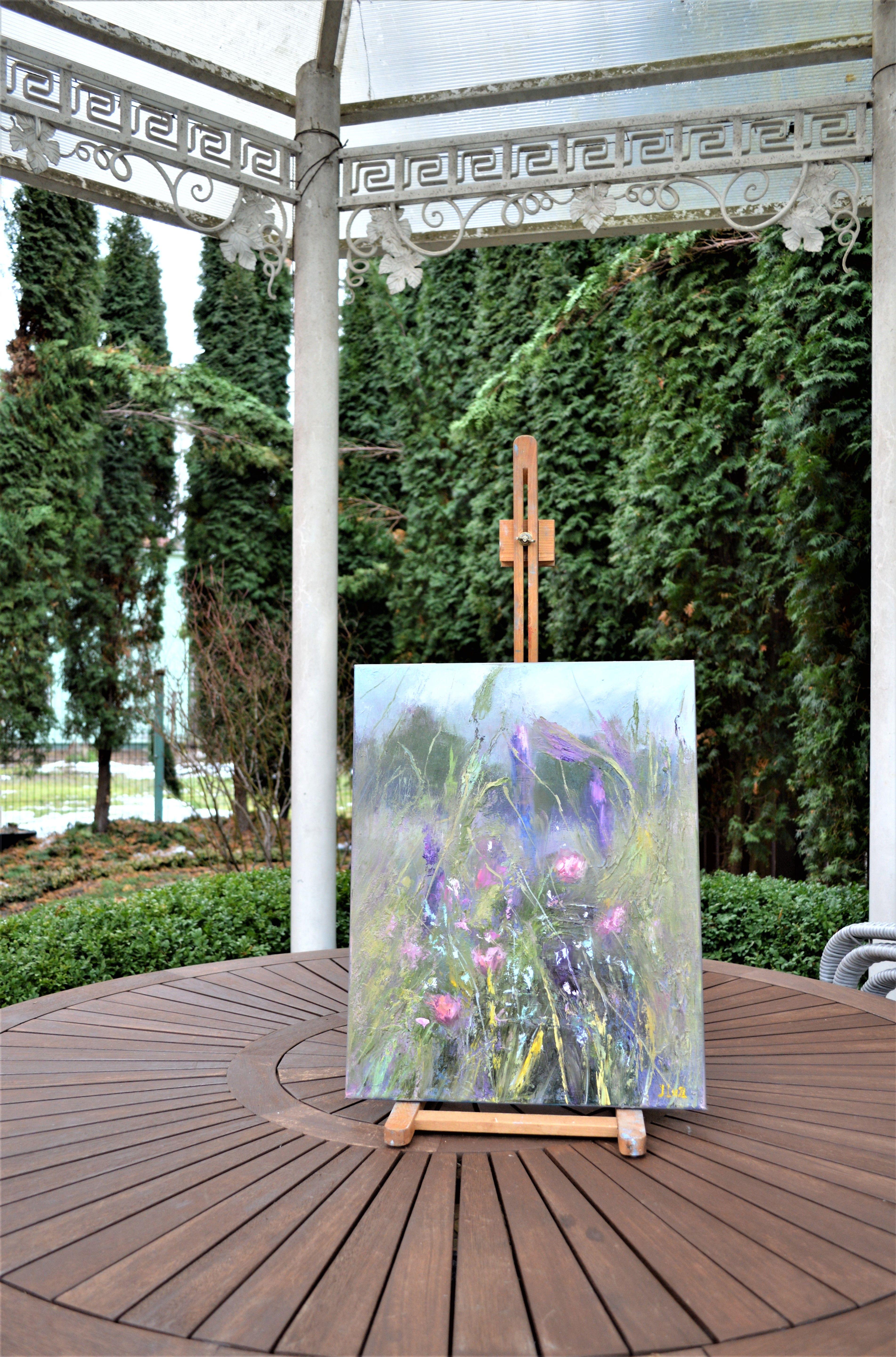 Le parfum des herbes sauvages - Painting de Elena Lukina